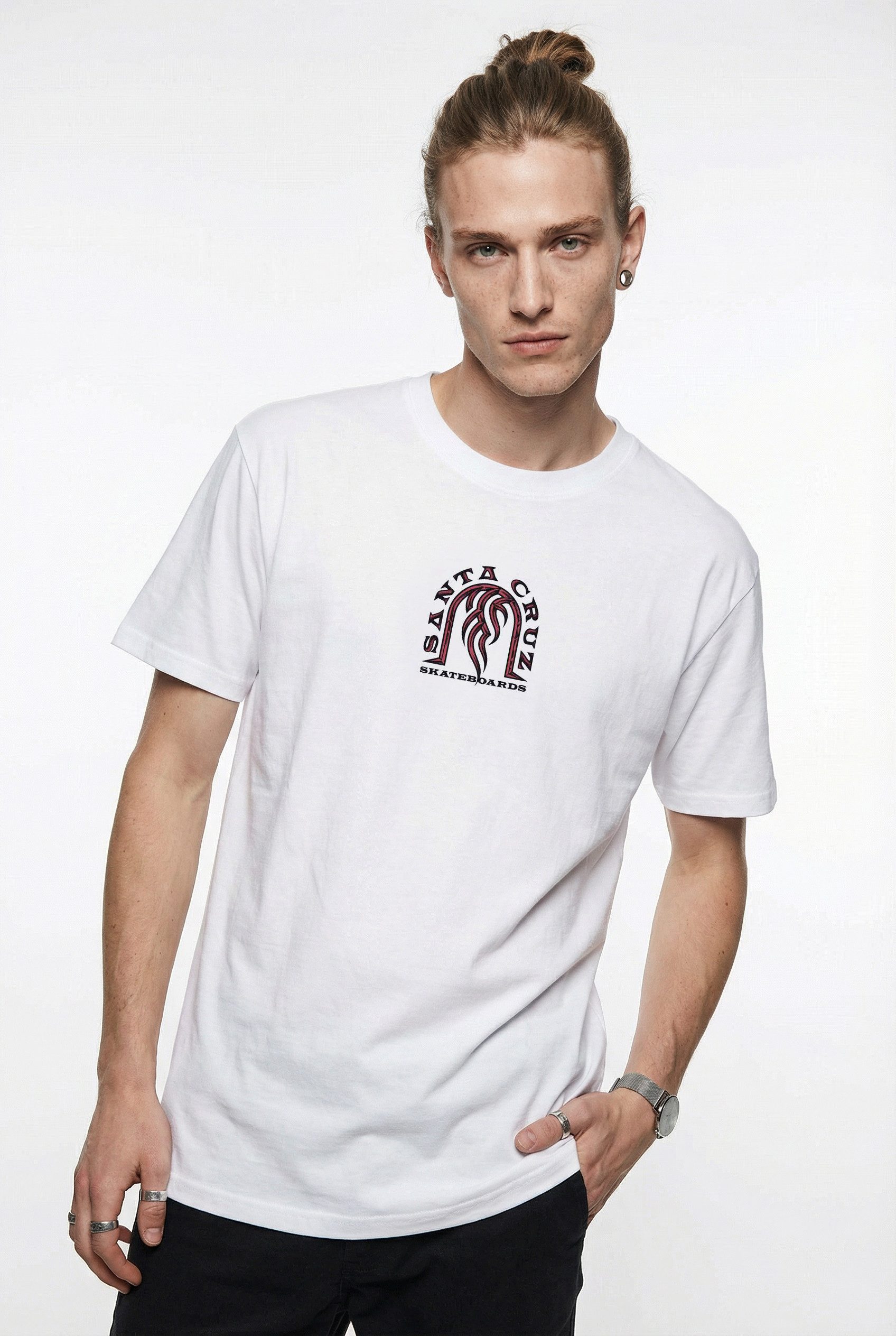Santa Cruz T-Shirt DRESSEN TRIBAL ARCH FRONT für Erwachsene, sportlicher Stil, für sportliche Aktivitäten