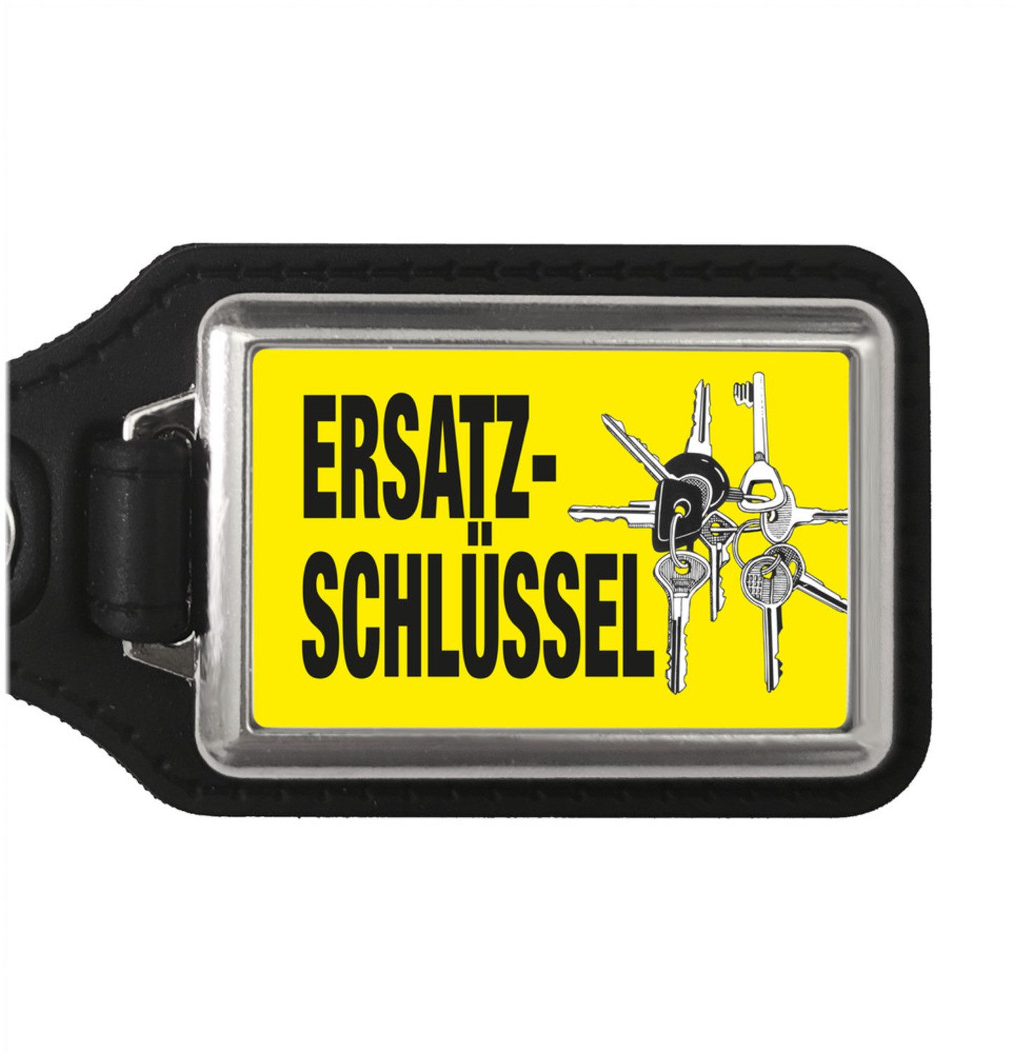 Schlüsselanhänger Ersatzschlüssel Schlüsselanhänger mit Kunstleder Anhänger Motiv in