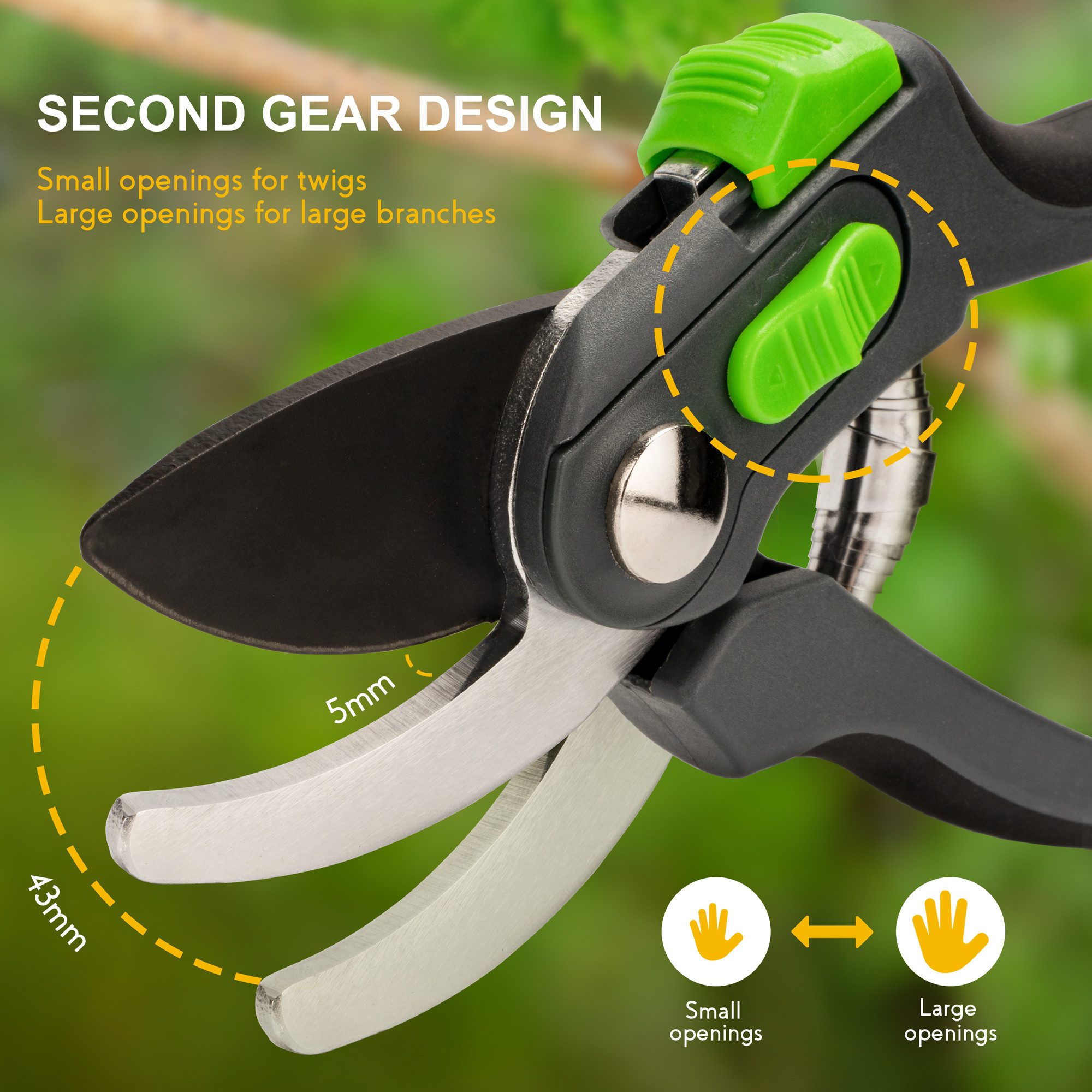 Refined Living Gartenpflege-Set Gartenschere & Schaufel günstig online kaufen