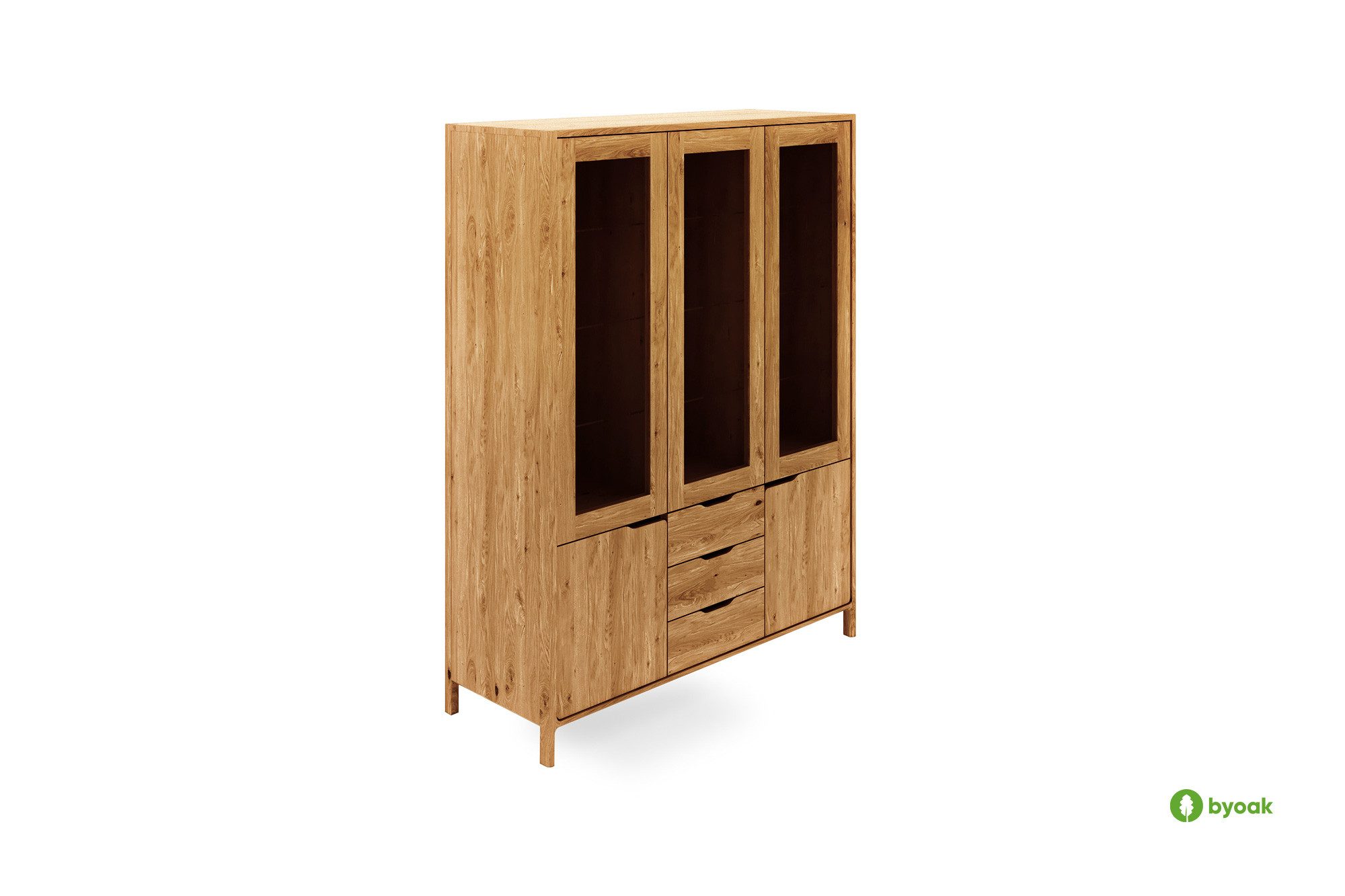 byoak Vitrine TWIG aus Massivholz Naturgeölt