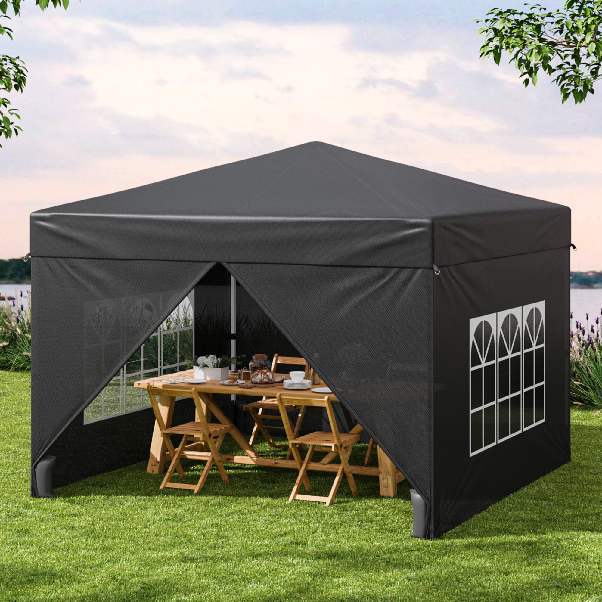 Bealife Faltpavillon 3x3m Pop-Up Pavillon mit günstig online kaufen