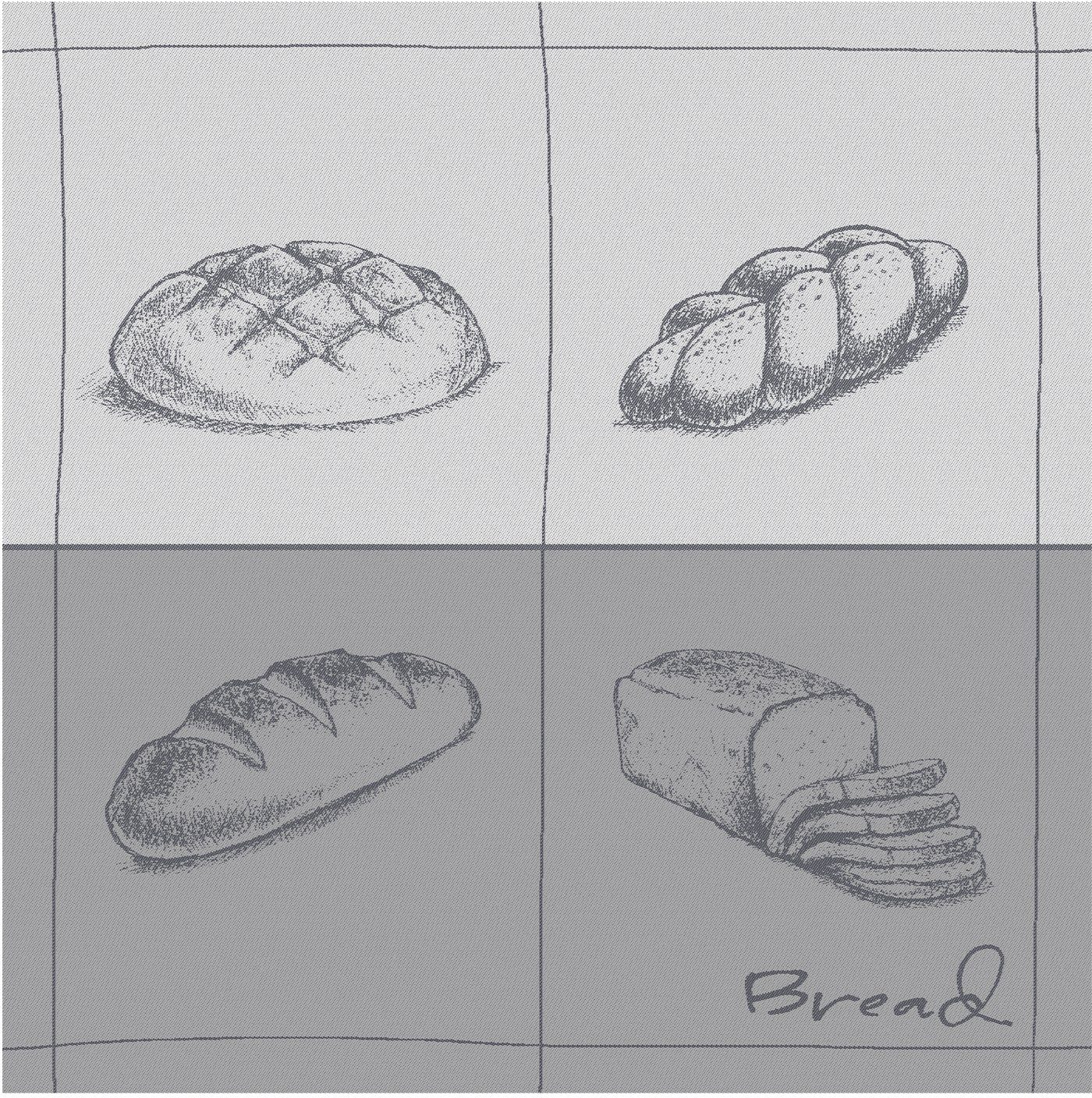 Bread, (Set, Geschirrtuch 6-tlg) DDDDD