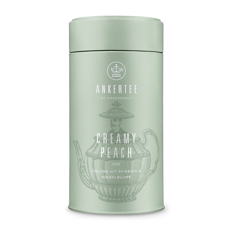 Ankerkraut Tee Creamy Peach Oolongtee, 140g in der Dose