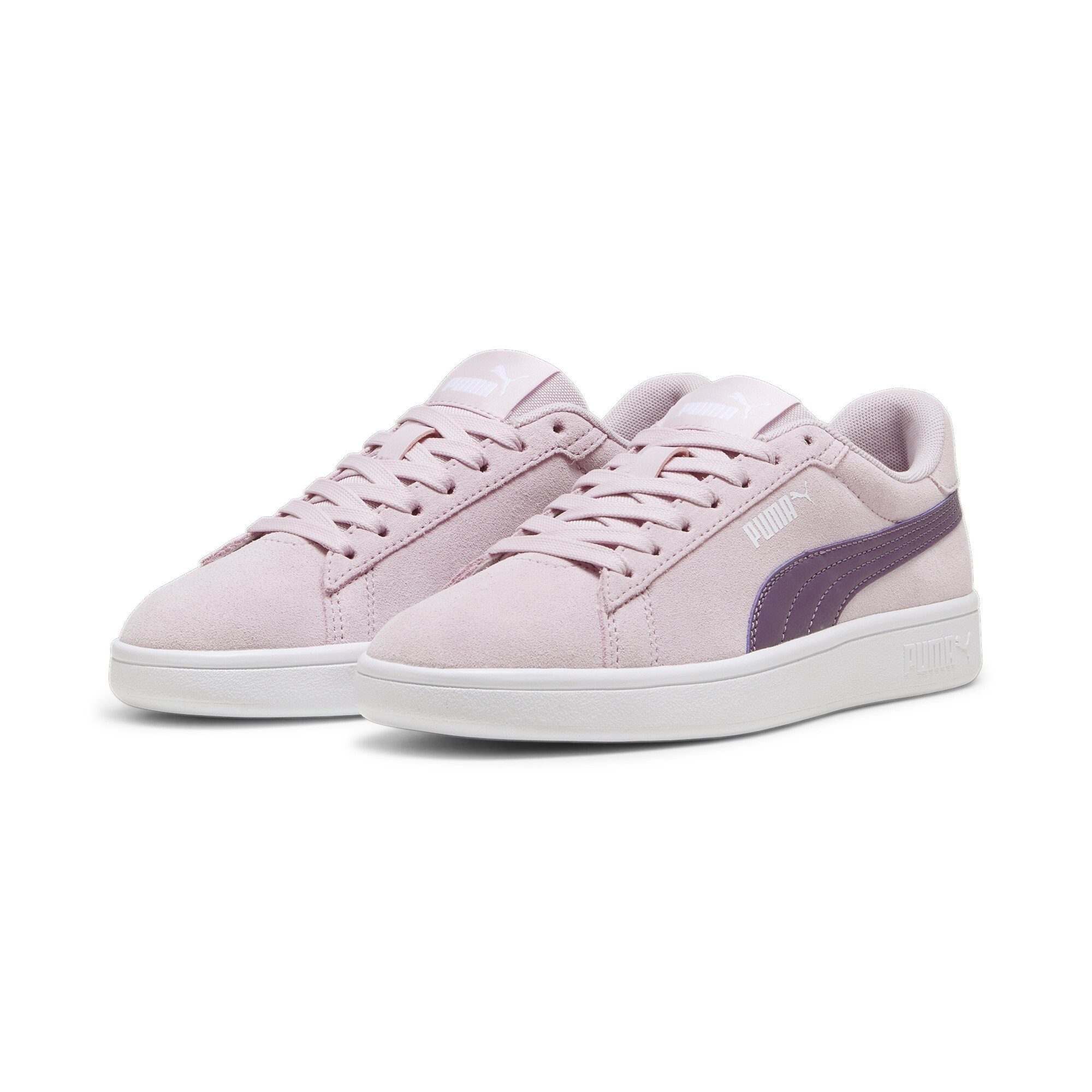 PUMA Smash 3.0 Suede Sneakers Jugendliche Sneaker Grape Mist Crushed Berry White Purple