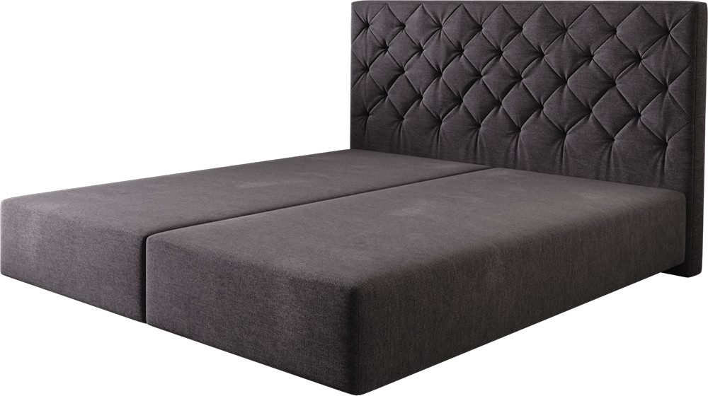 DELIFE Bettgestell Dream-Great, Mikrofaser Schwarz 180x200 günstig online kaufen