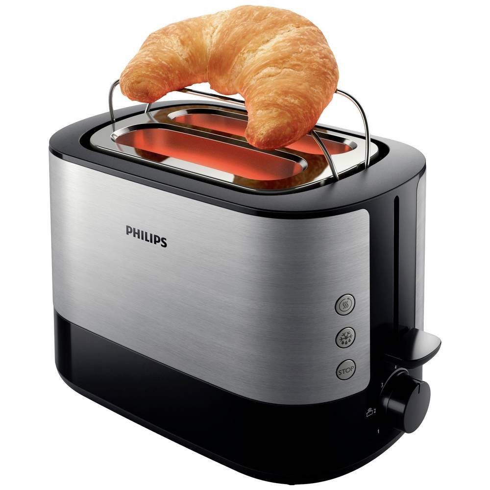 Philips Toaster Philips Viva Collection Toaster, Edelstahl HD2639/90