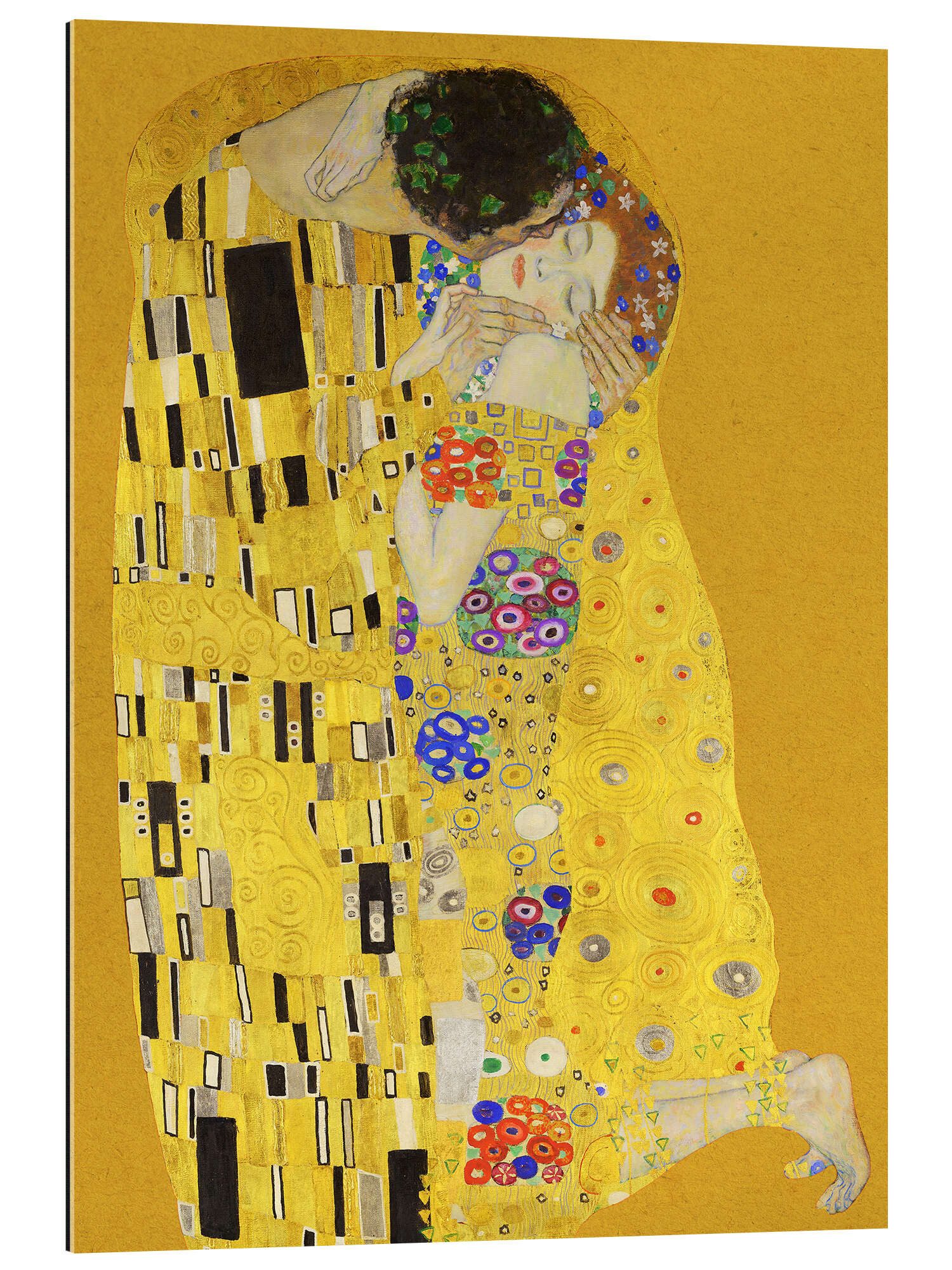 Posterlounge Wandbild Der Kuss, Gustav Klimt, erhältlich als Poster, Leinwandbild, Wandsticker oder Acrylglasbild