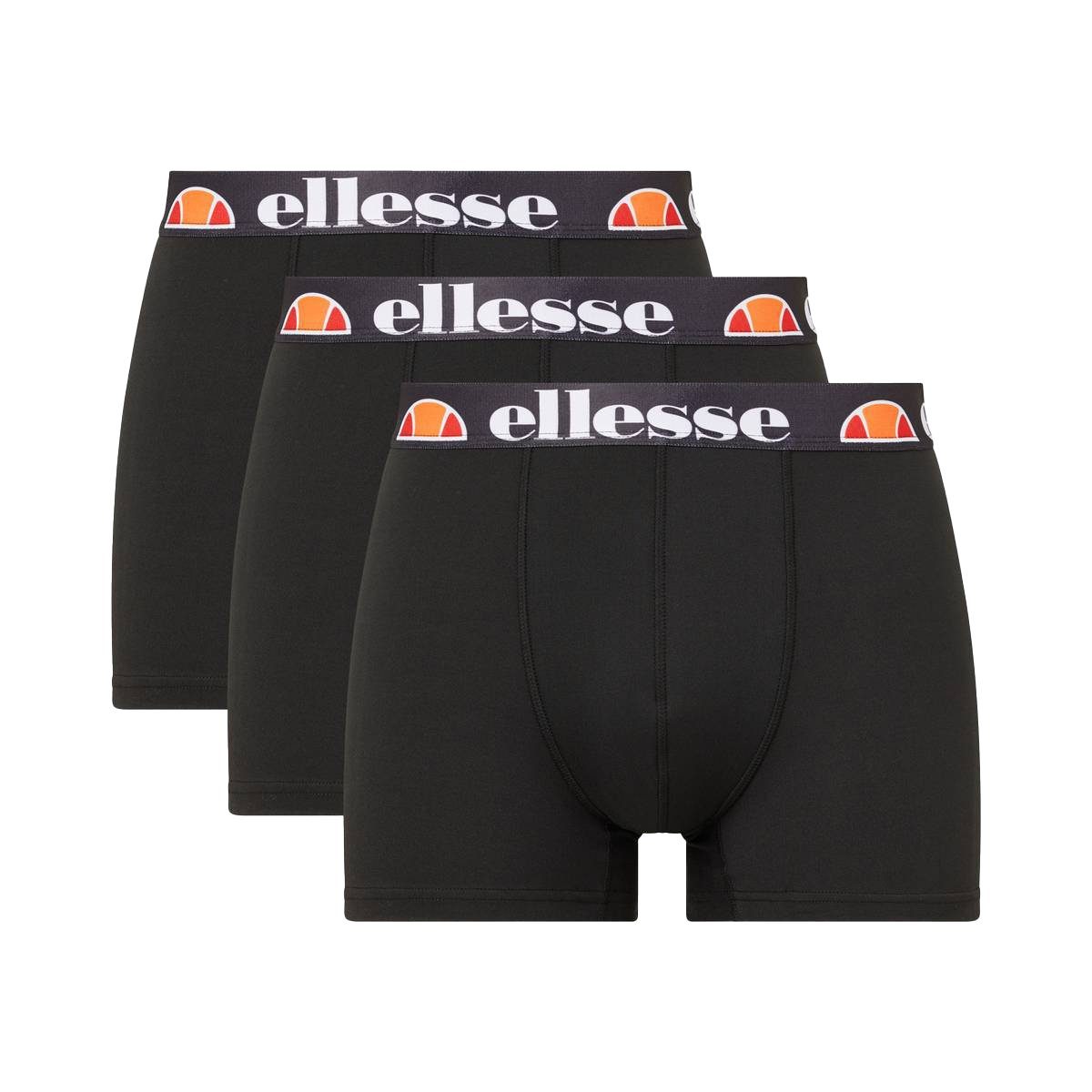 Ellesse Boxer Herren Boxer Shorts DRALLA, 3er Pack - Fashion Schwarz