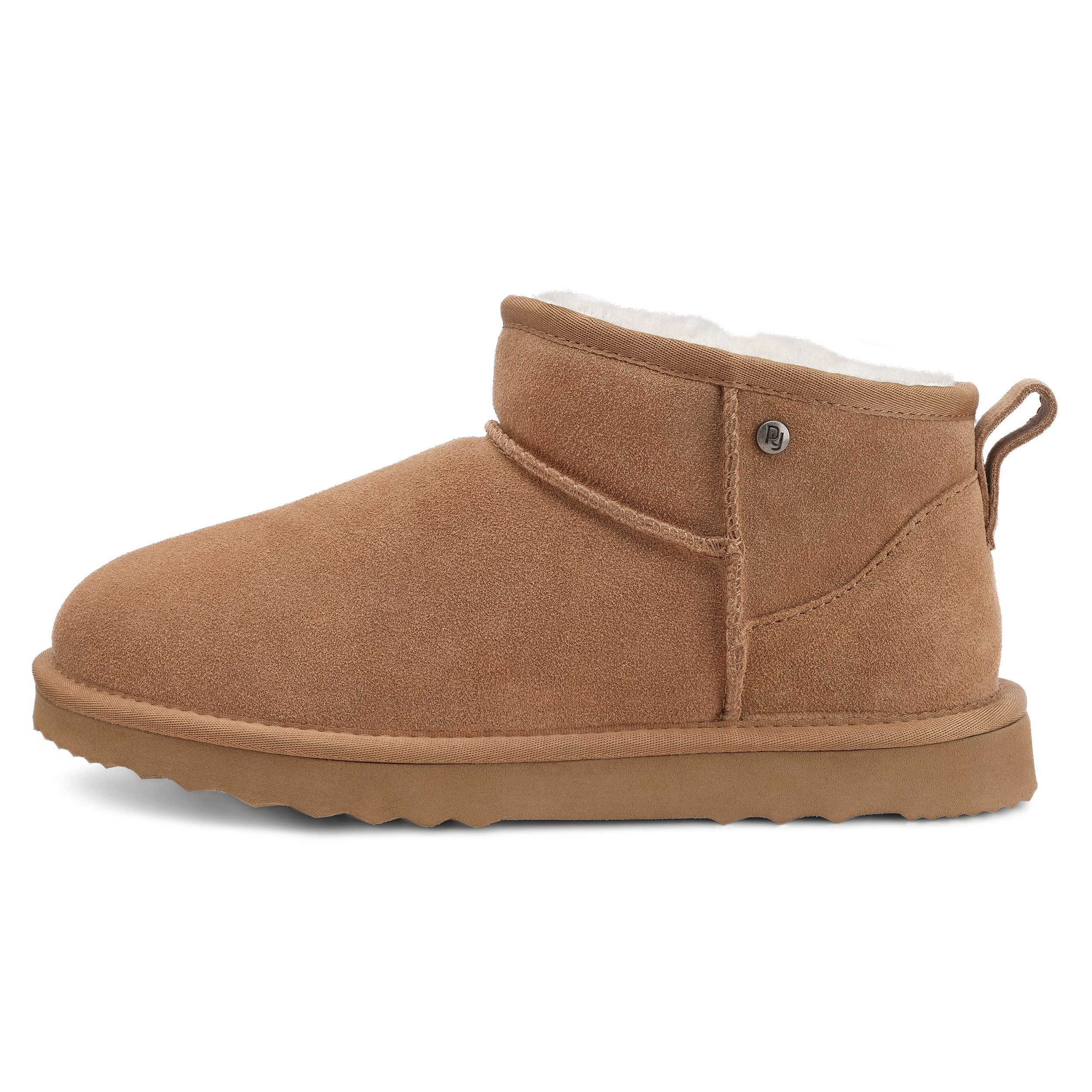 Parfeying Damen Herren KLASSISCHE LEDERSTIEFELETTEN Stiefelette (aus luxuriösem australischem Lammerfell Plüsch)