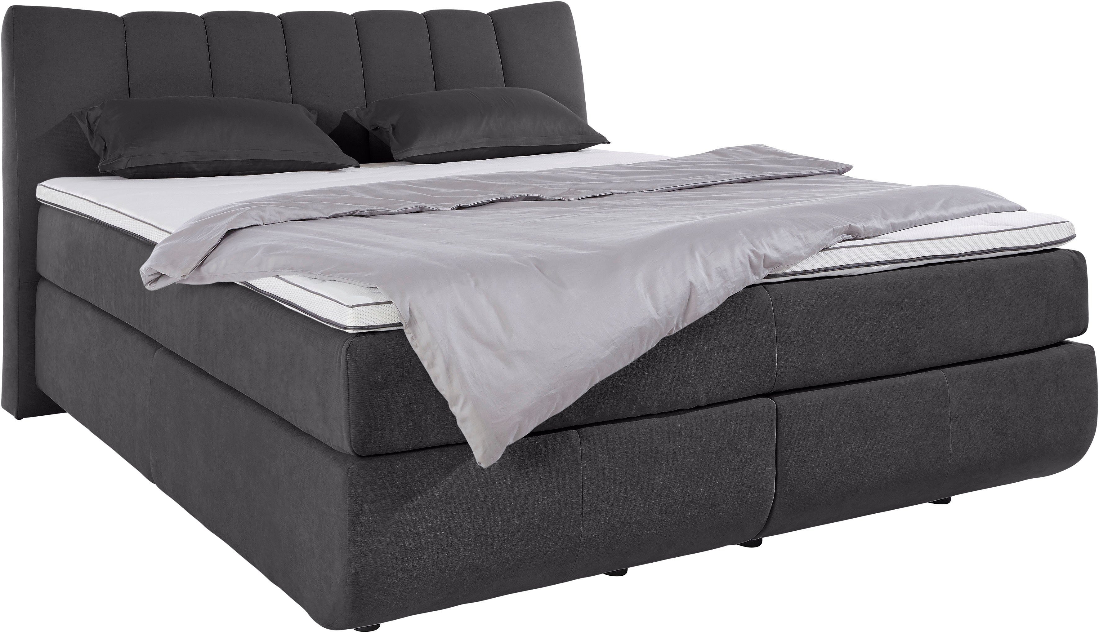 Home affaire Boxspringbett Océane, Bodenfrei- wirkt freischwebend, verschie günstig online kaufen