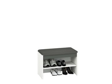 99rooms Schuhschrank Gaho III Schneekiefer Anthrazit