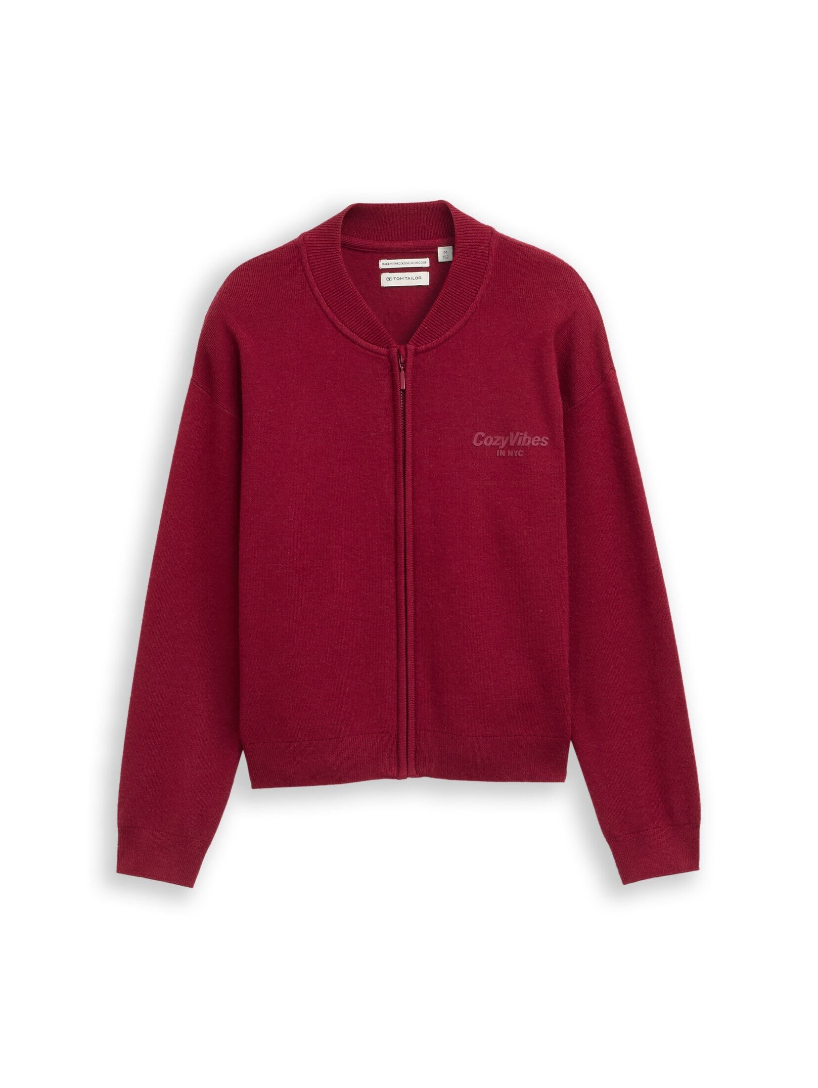 TOM TAILOR Cardigan Pullover & Strickjacken Bomber Cardigan mit Reißverschluss
