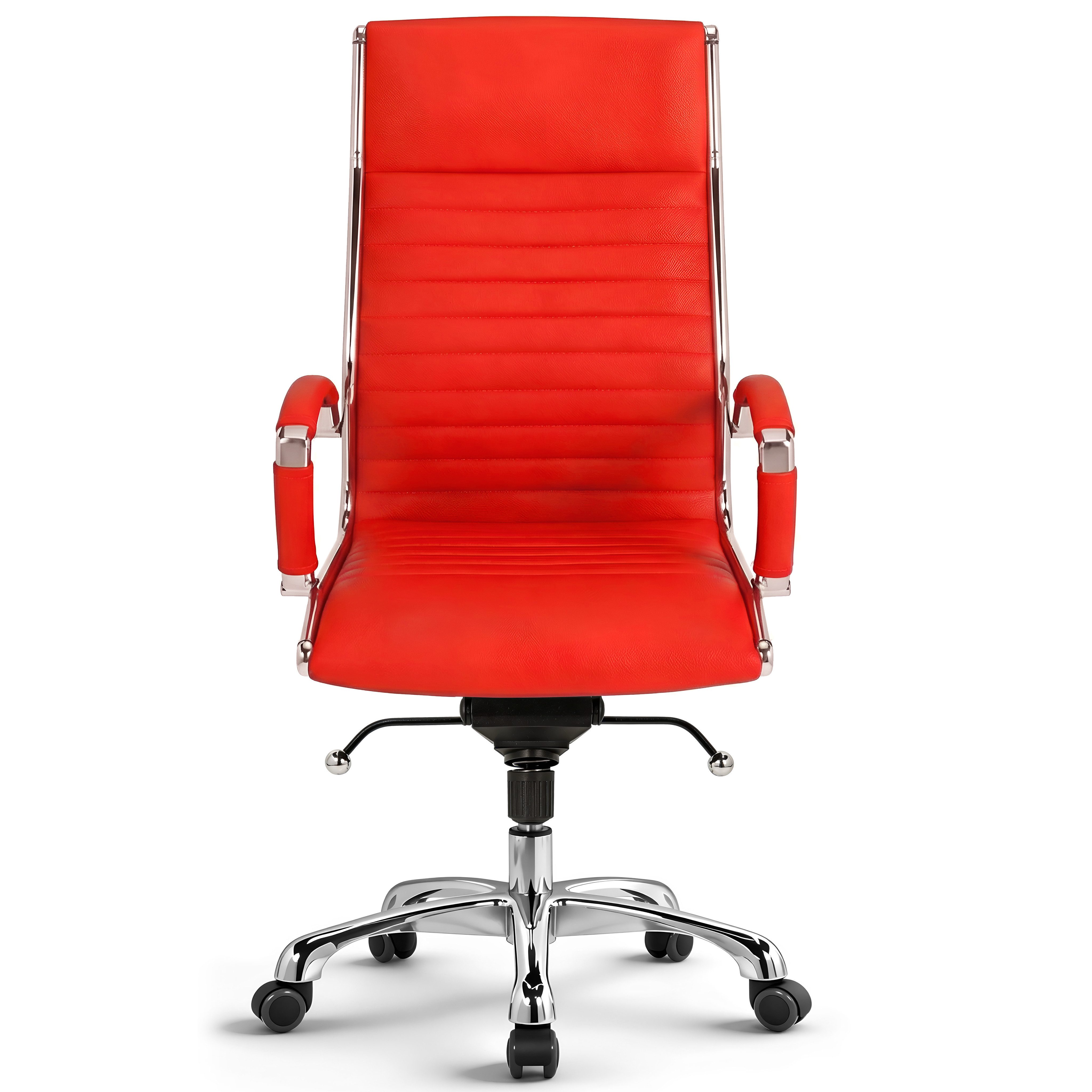 Versee Chefsessel VERSEE Montreal Bürostuhl Leder, 150kg belastbar, ergonomisch (Ergonomischer Drehstuhl für Arbeitszimmer), mit Lendenstütze, höhenverstellbar, gepolstert, Wippmechanik