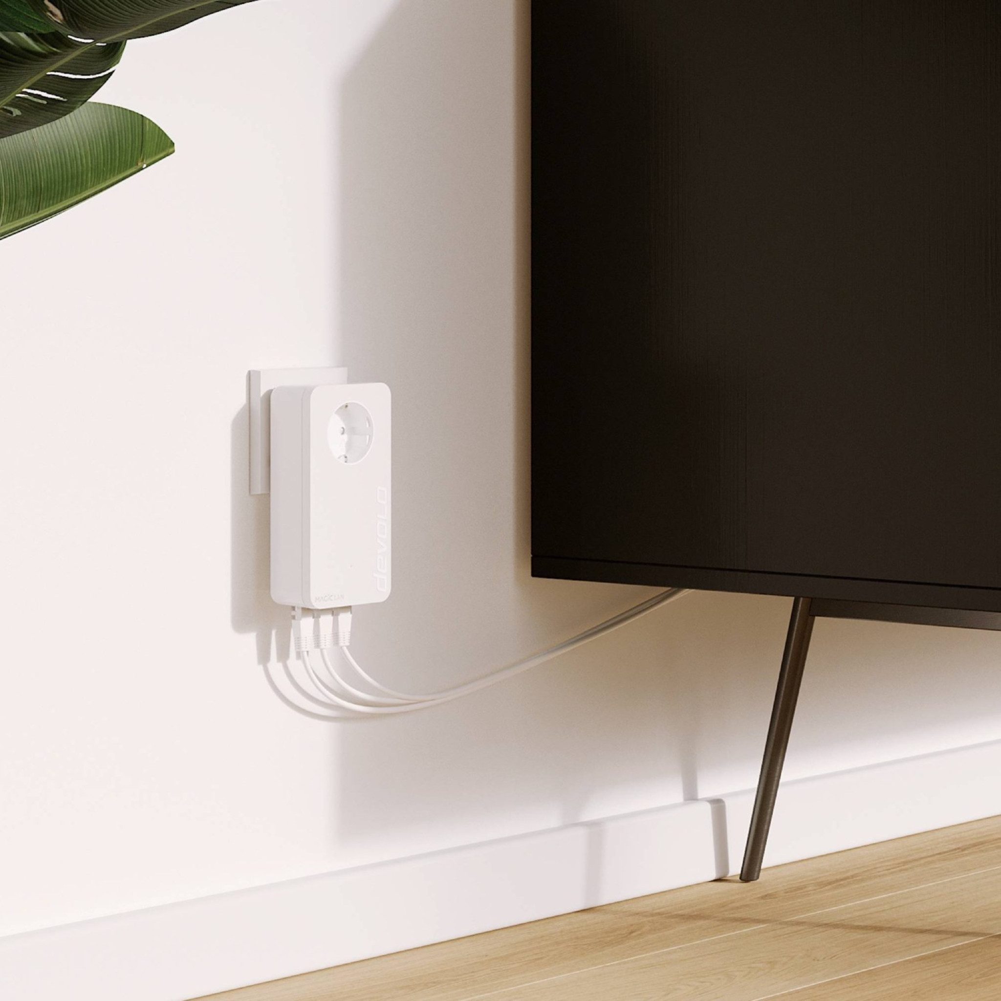 DEVOLO Magic 2 LAN triple Reichweitenverstärker, Powerline 3x Gigabit LAN Port 1x Erweiterungsadapter