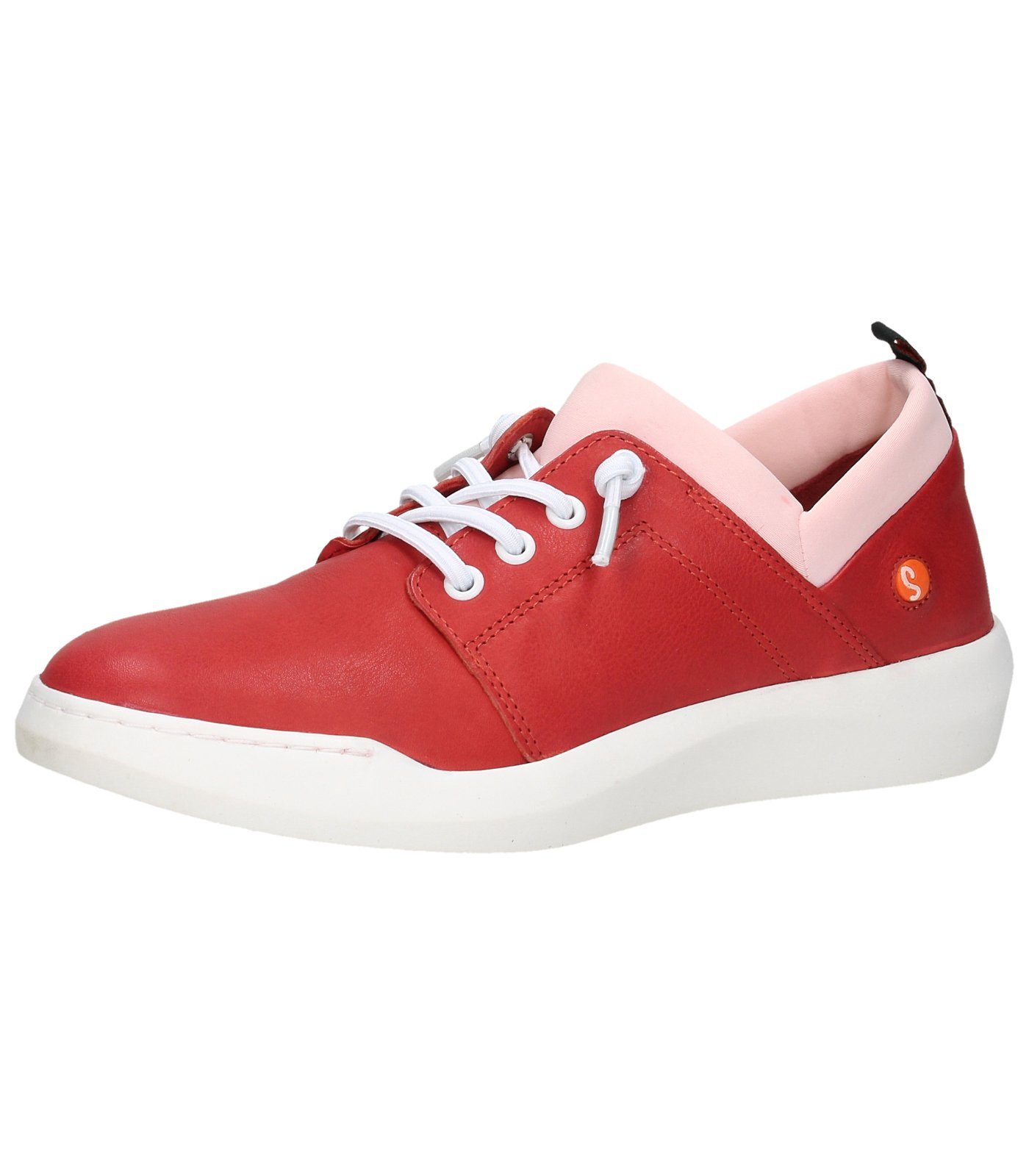 softinos Sneaker Leder/Textil Sneaker Rot