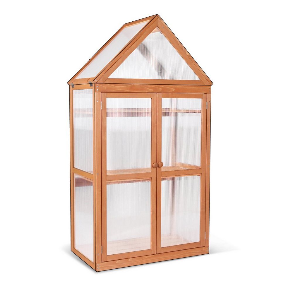 MCombo Anlehngewächshaus »MCombo 3 Etage Gewächshaus Treibhaus 0800«, Aufzuchtschrank Treibhaus Pflanzenhaus Tomatenhaus, 47 x 80 x 149 cm