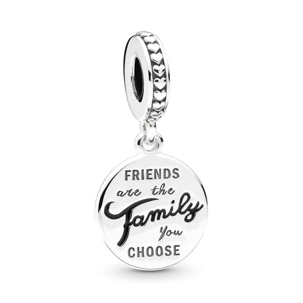 Charm-Einhänger PANDORA Charm Anhänger "Freunde sind Familie" 798124EN16