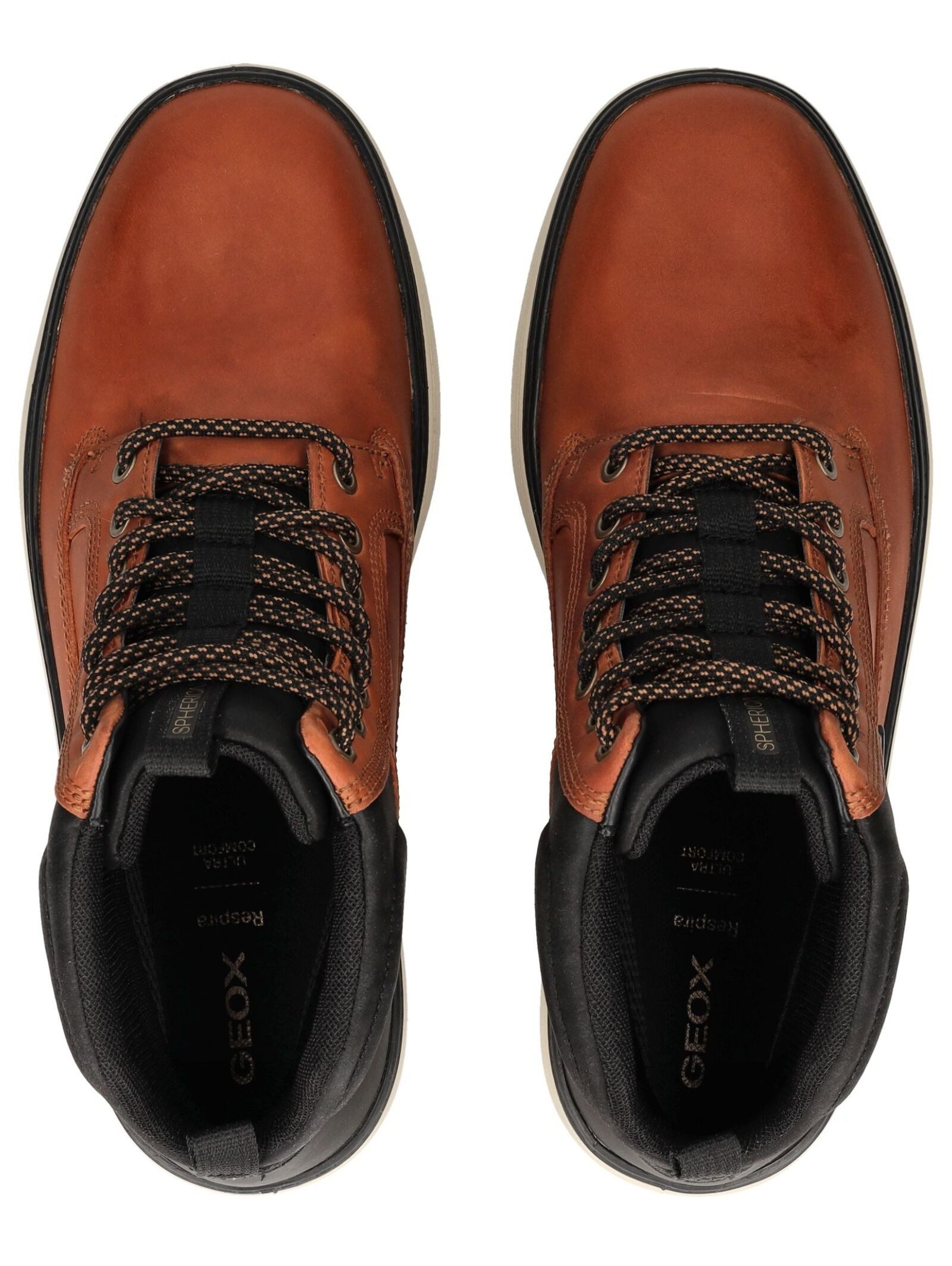 Geox Geox Stiefelette Leder/Textil Schnürstiefelette