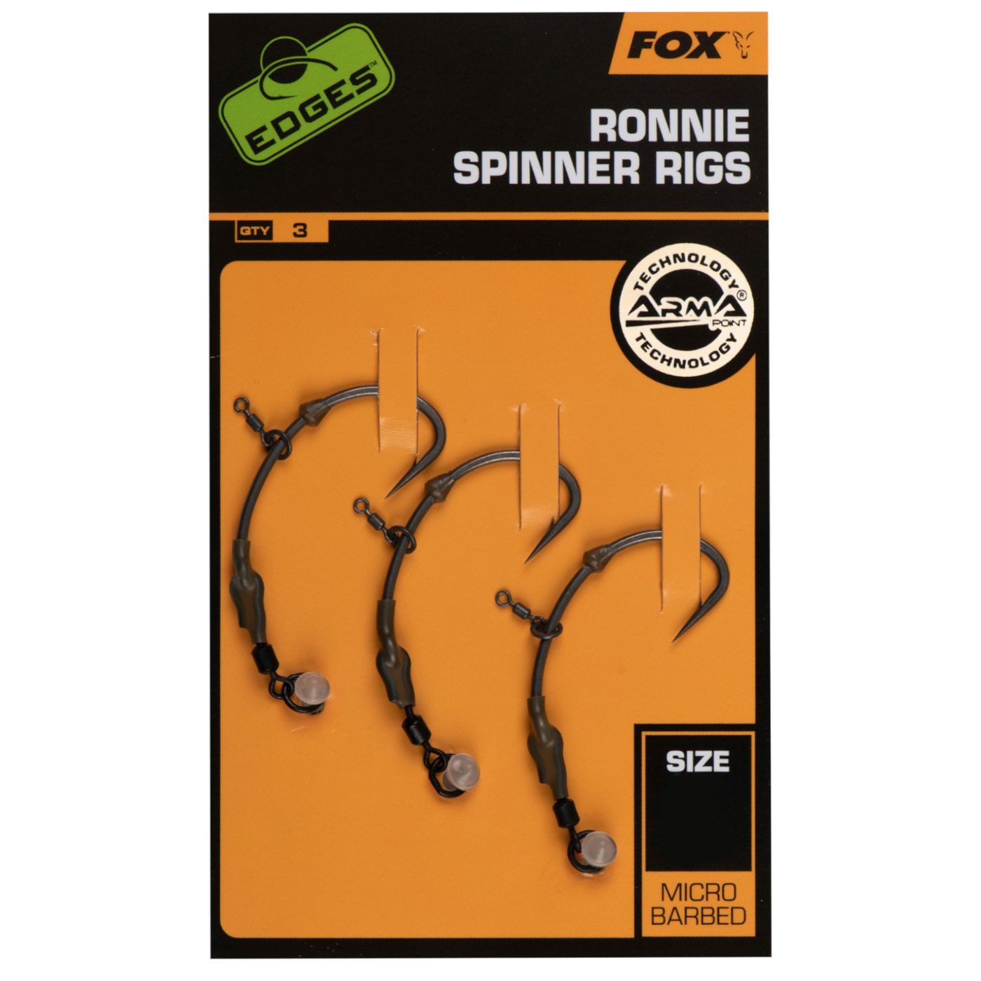 Karpfenhaken Fox Edges Ronnie Medium Curve Rigs - Haken Karpfenhaken