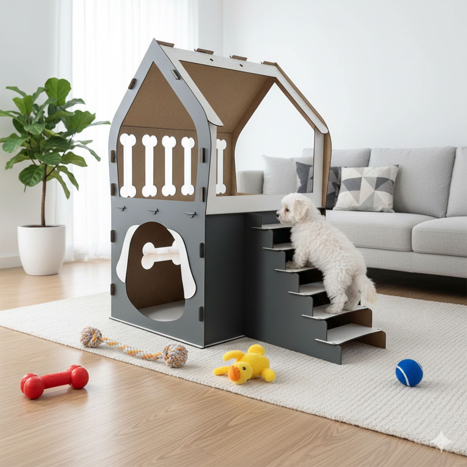 Jungengel Hundehütte 3XL Hundehaus Hundebett Indoor günstig online kaufen