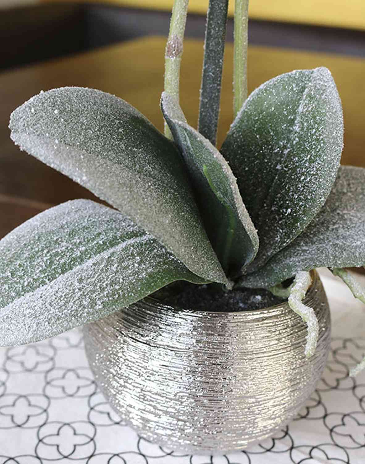 Kunstorchidee Phalaenopsis Orchidee künstlich Karen, Dekotopf, gefroren, weiß, 50cm Orchidee (Orchidee phalaenopsis), artplants, Höhe 50.0 cm