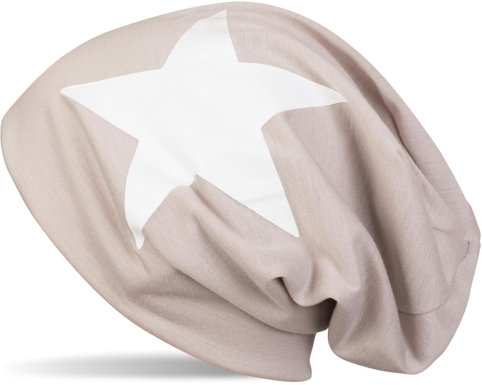 Beanie Beanie mit Stern Print