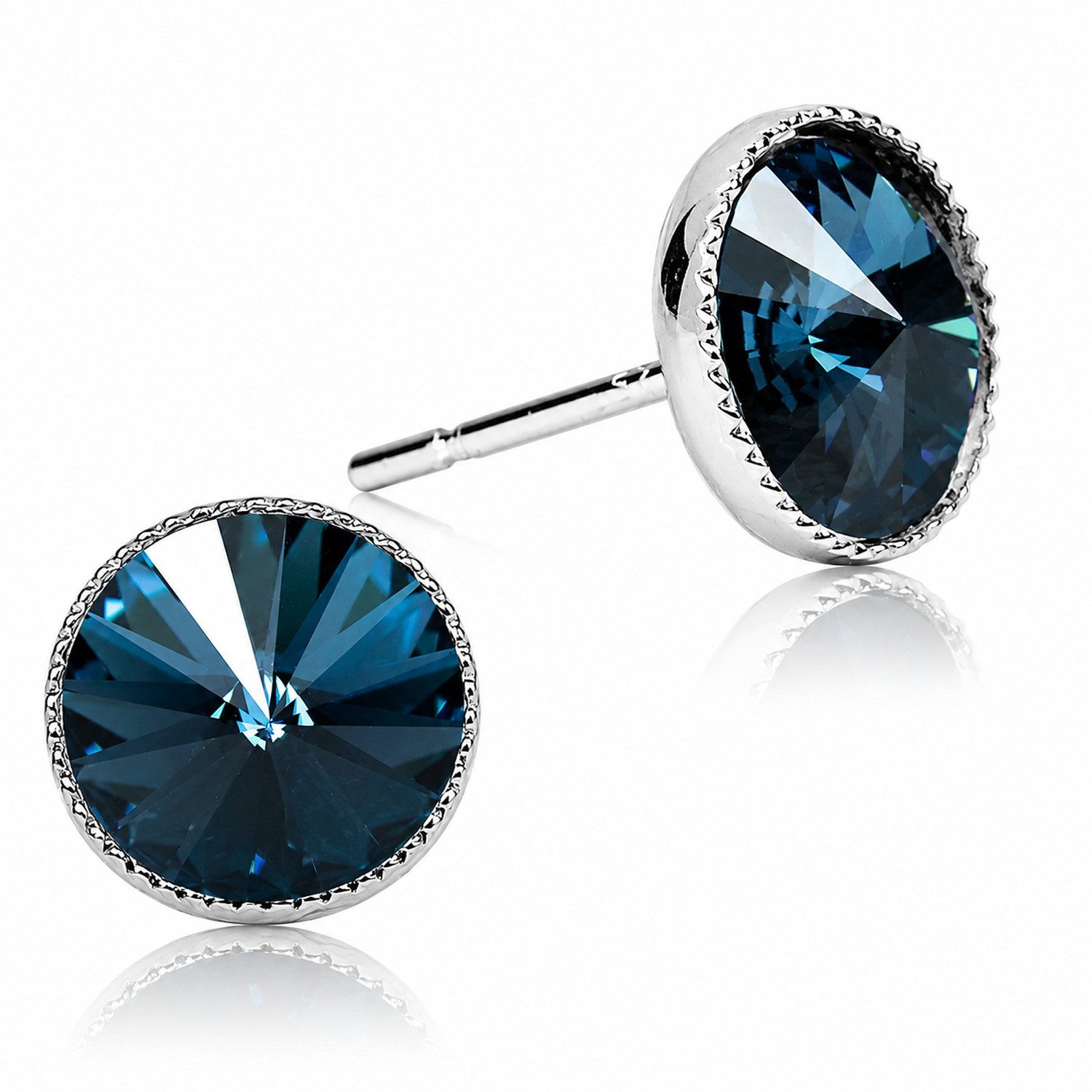 LUISIA® Paar Ohrstecker LUISIA® Solitär Ohrstecker "Joy" mit Kristallen von Swarovski®, Viele Farben verfügbar