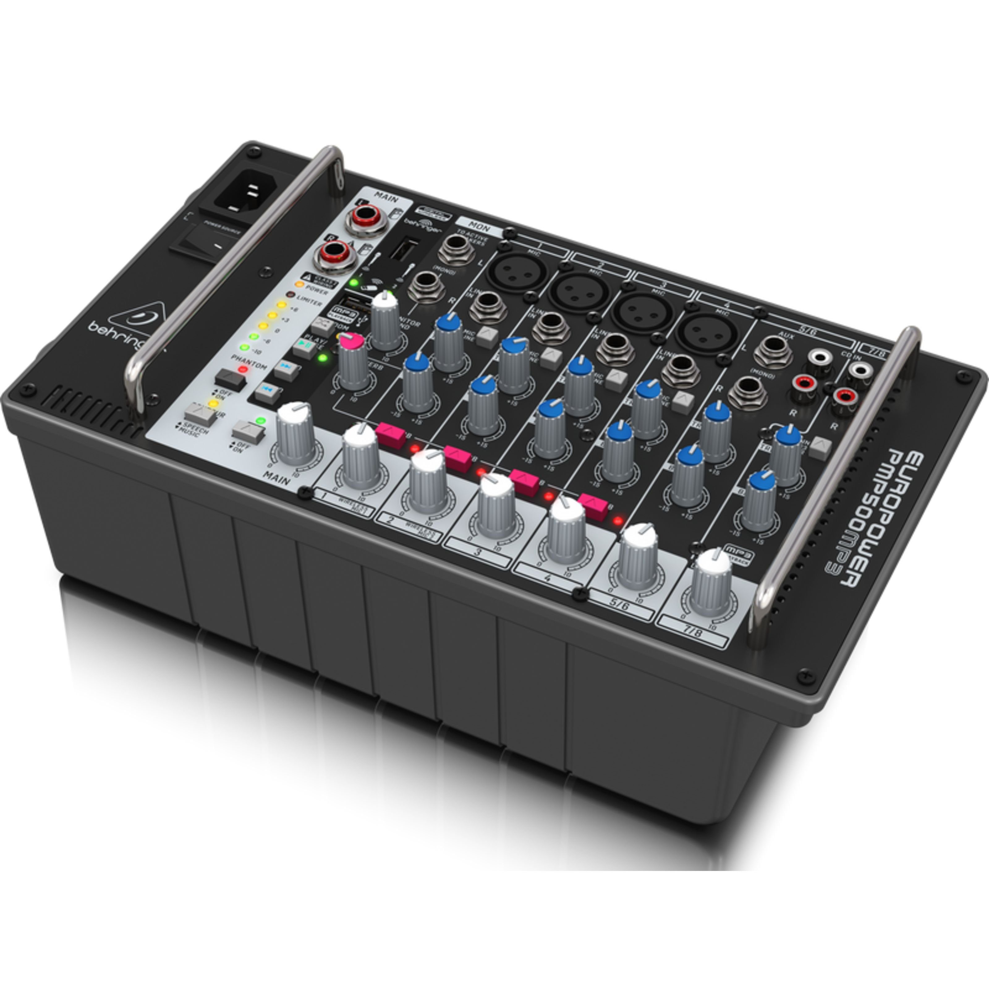 Behringer Mischverstärker (PMP500MP3 500W 8-Channel Powermixer - Powermixer)