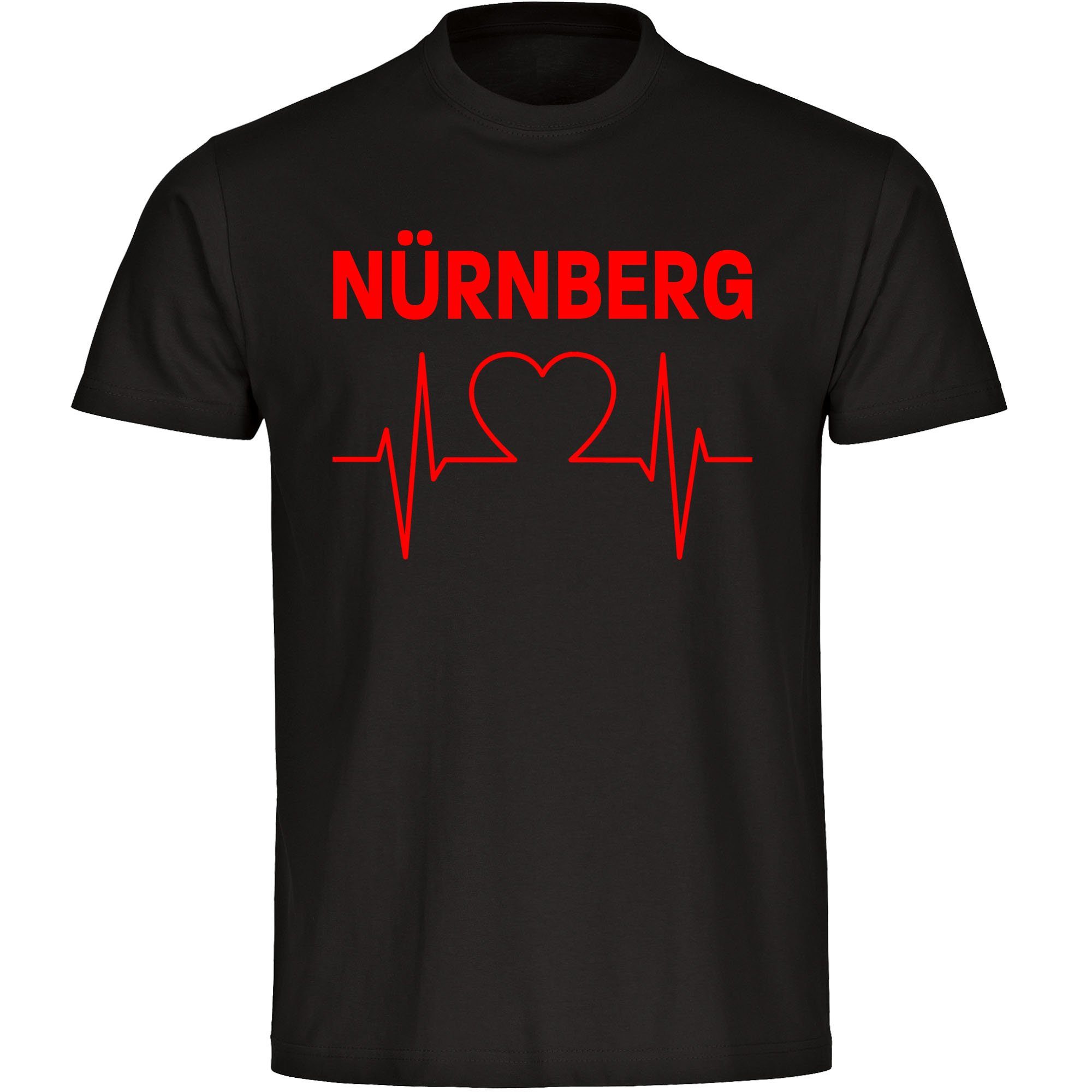 multifanshop T-Shirt Kinder Nürnberg - Herzschlag - Boy Girl