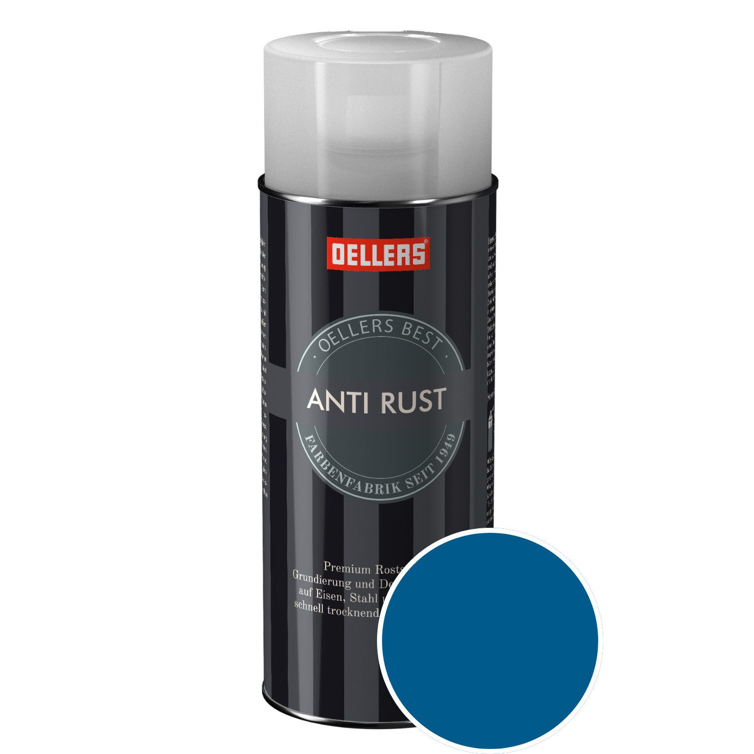 OELLERS Sprühlack Anti-Rust, robuster Metallschutzlack,3 in 1, Rostschutz, Grundierung und Decklack