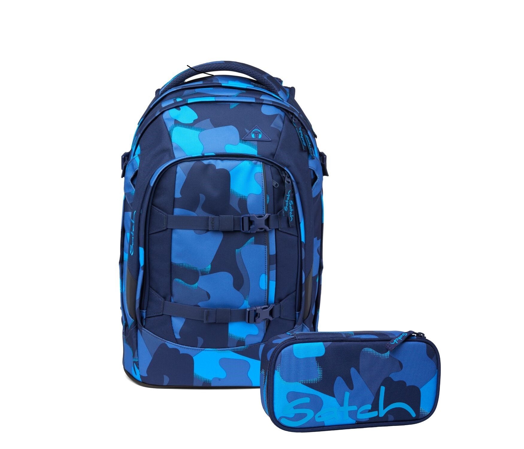 Satch Schulranzen Schulrucksack-Set PACK Toublemaker 2-teilig (2-teilig), ergonomisch, ab 5. Klasse, weiterführende Schule, Schulranzen