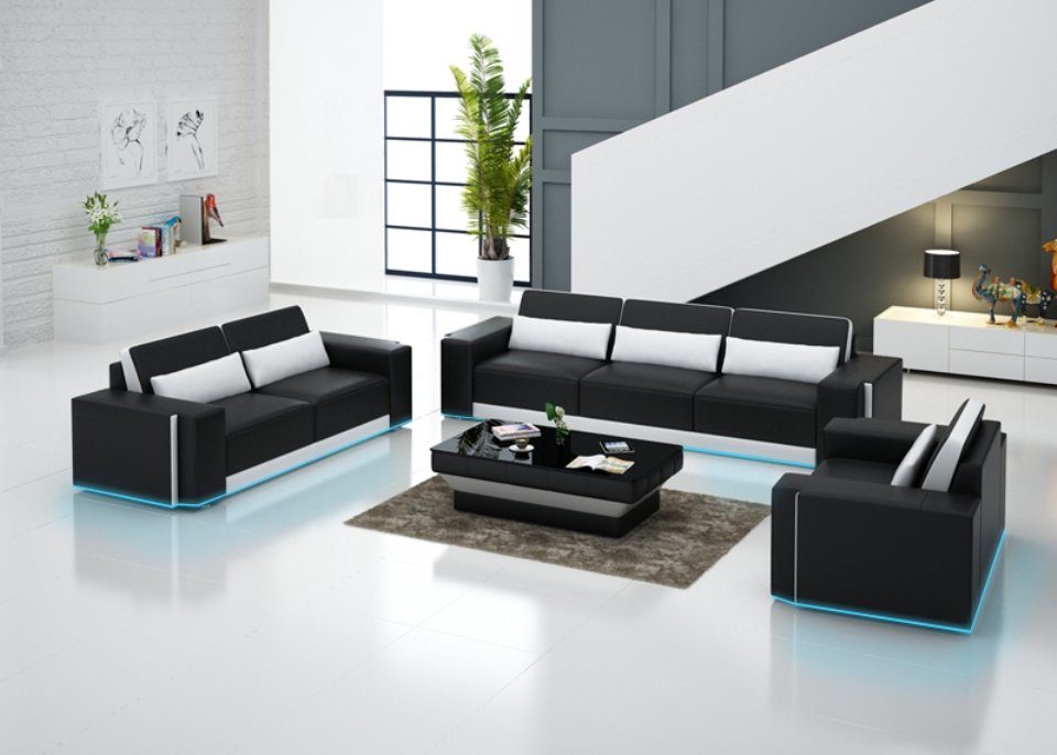 JVmoebel Sofa Premium Luxus 3+2+1 Couchgarnitur moderne Möbel Neu, Made in Europe