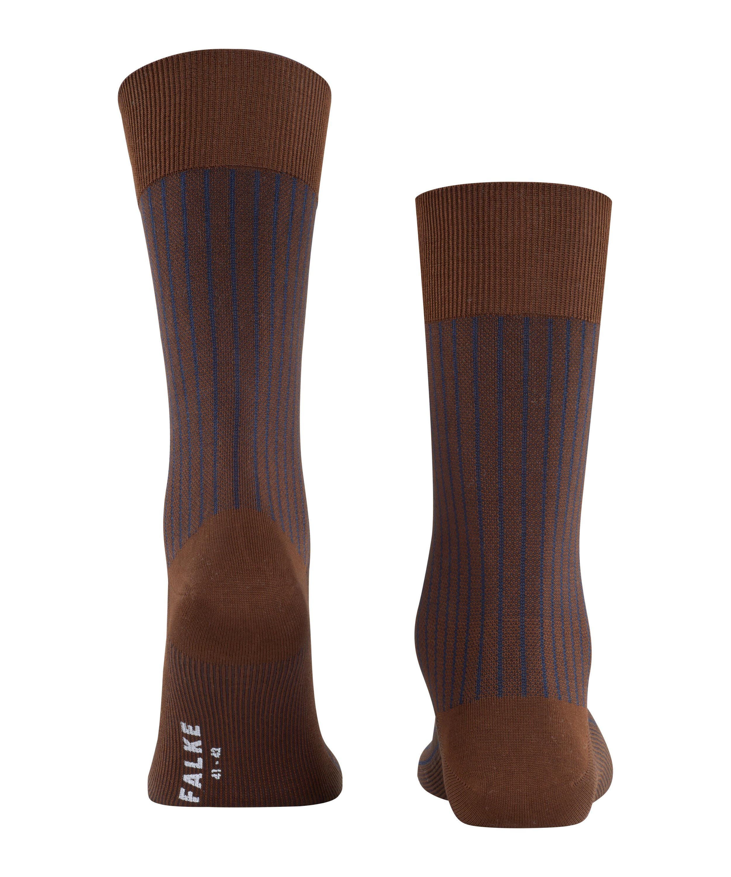 Socken (5540) (1-Paar) FALKE Oxford Stripe chestnut