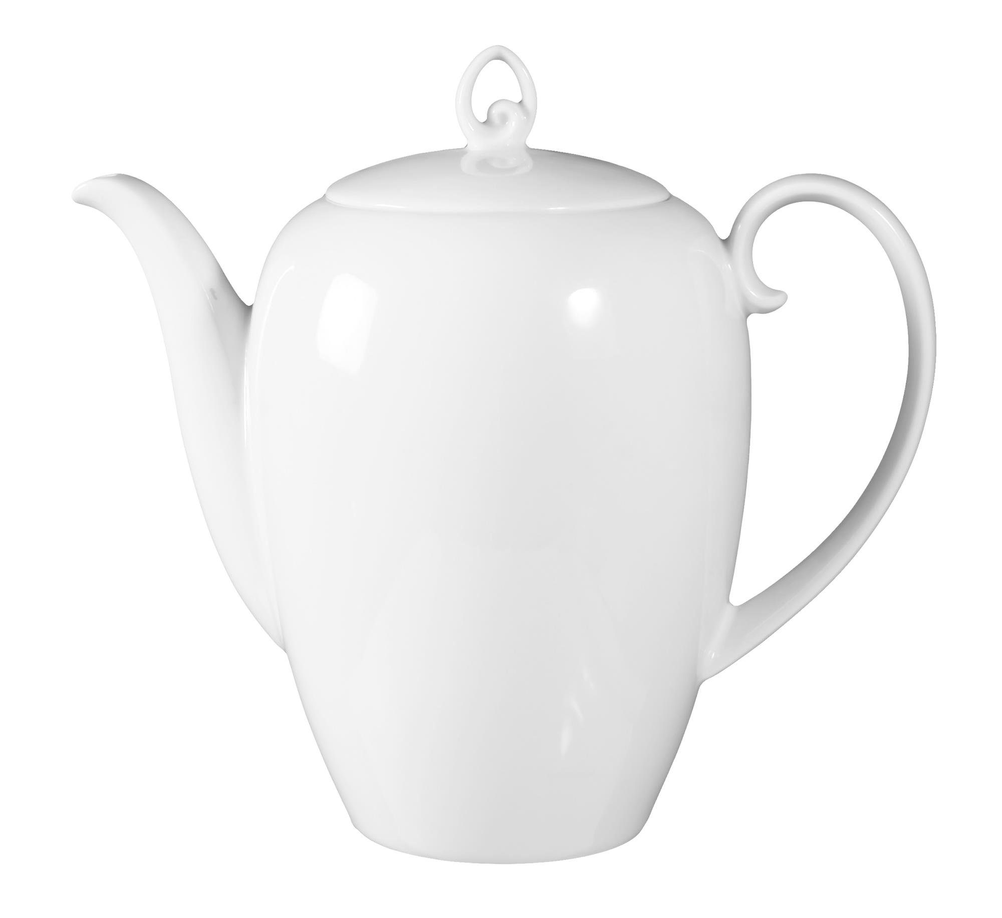 Seltmann Weiden Geschirr-Set Kaffeekanne 6 Personen Rondo weiss uni 7 von Seltmann Weiden, Porzellan