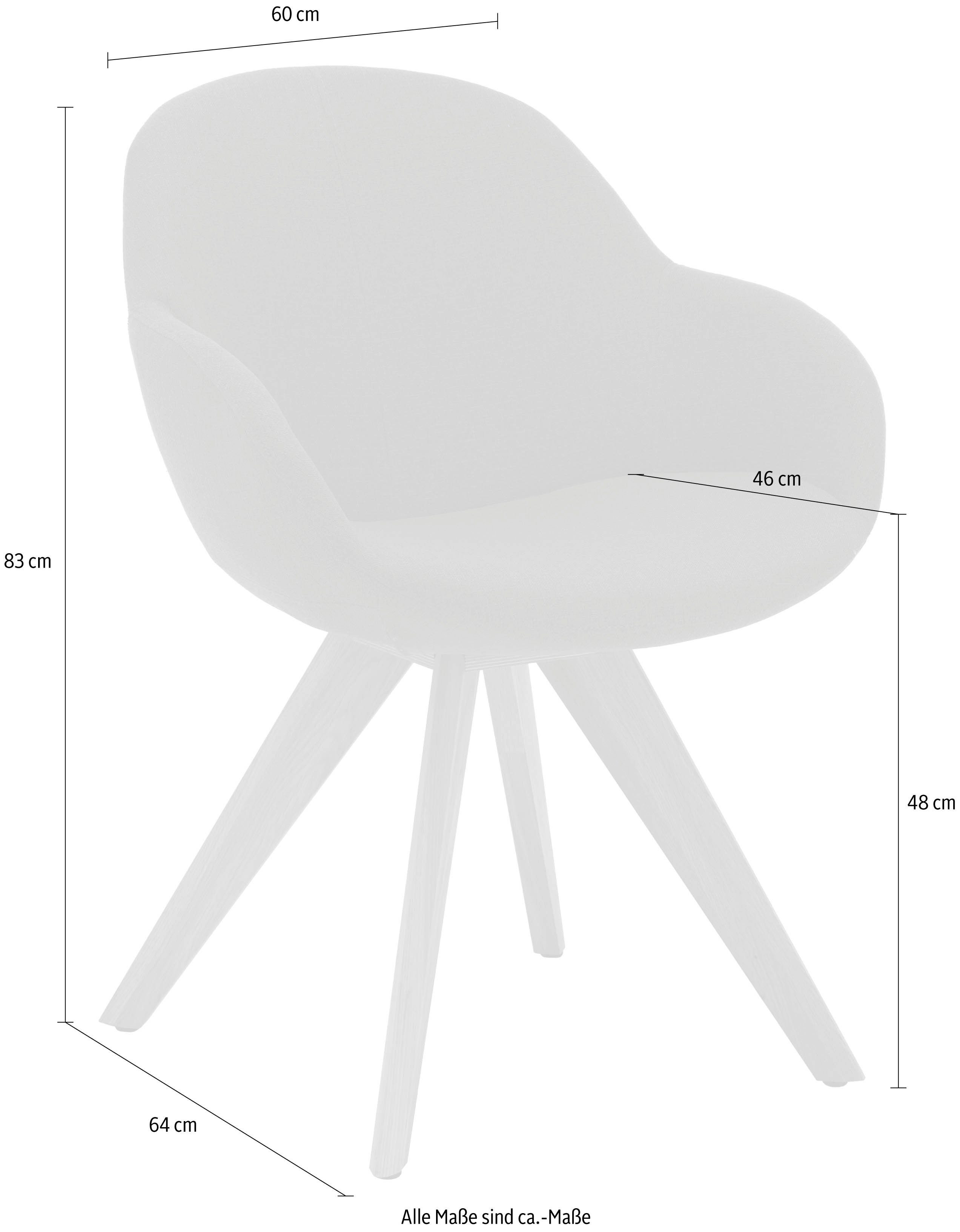 NIEHOFF Set, Funktionen, SITZMÖBEL (2 und 2er 48 St), cm Coppa Sitzhöhe braun Farbvarianten verschiedene Schalenstuhl