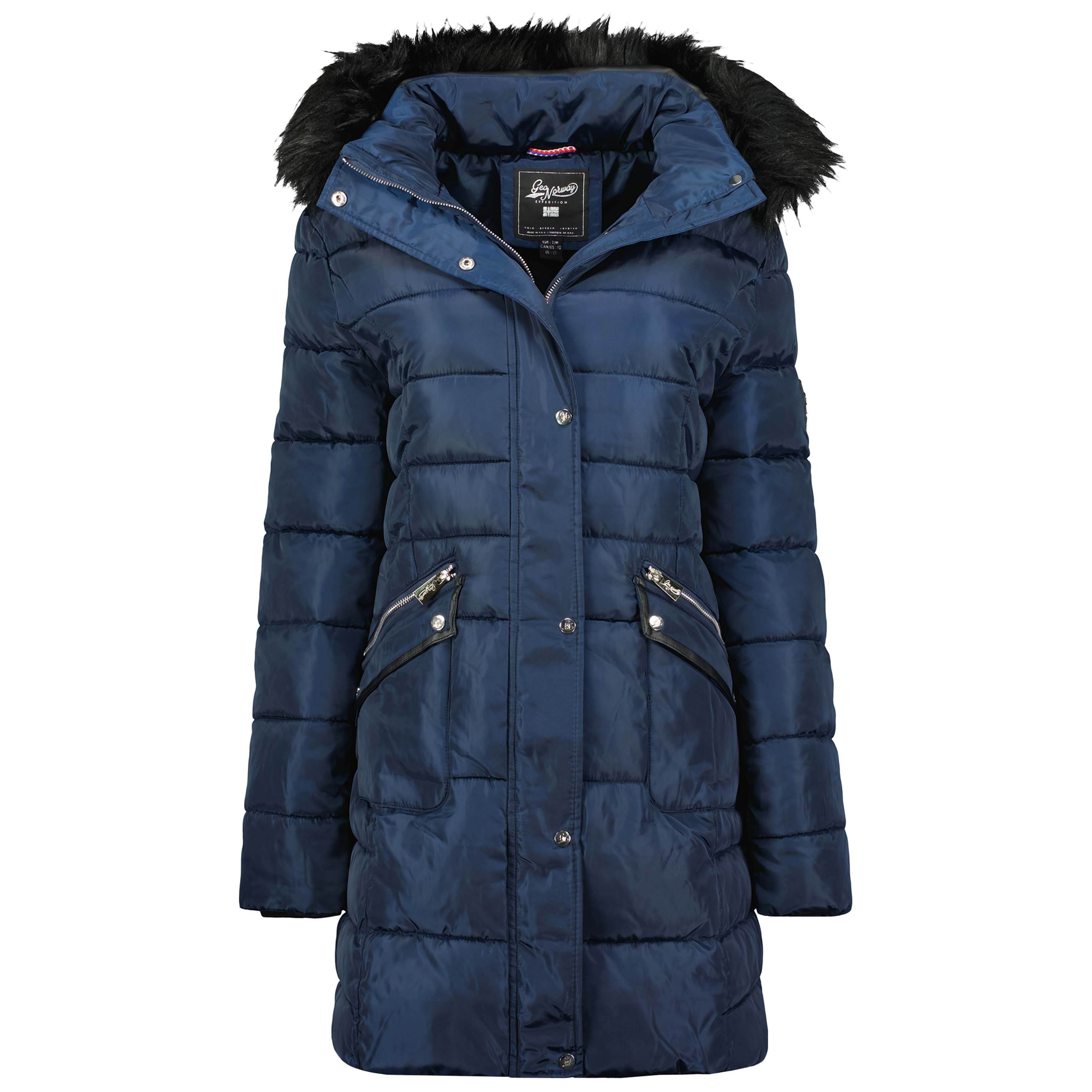 Geo Norway Winterjacke Damen Outdoor Jacke Steppjacke in Unifarbe, mit abne günstig online kaufen