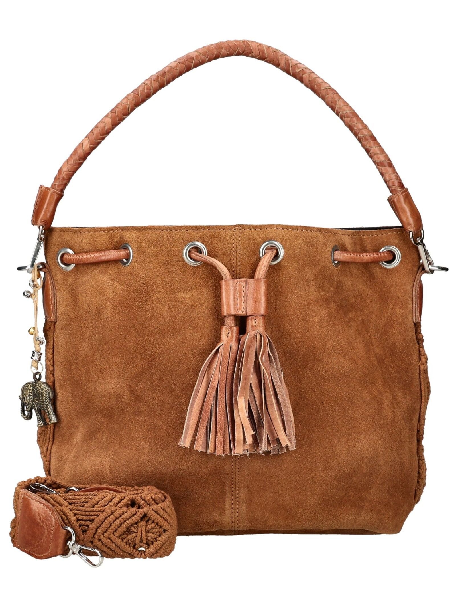 Anokhi Umhängetasche Taschen Veloursleder .