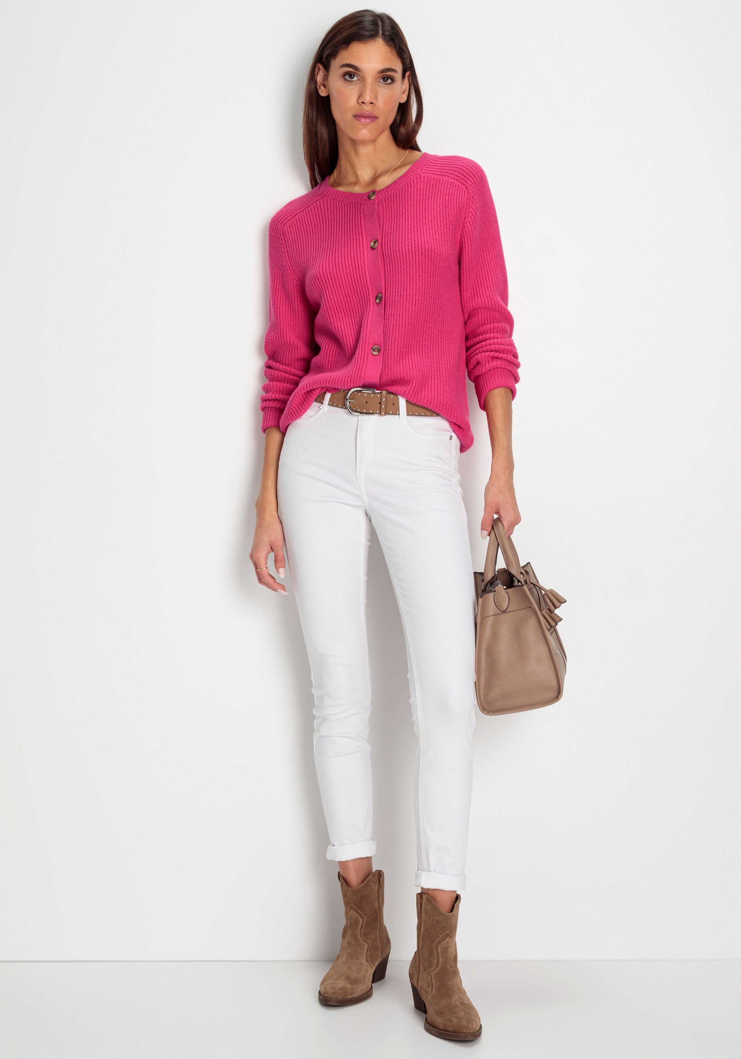 HECHTER PARIS Strickjacke mit Knopfleiste