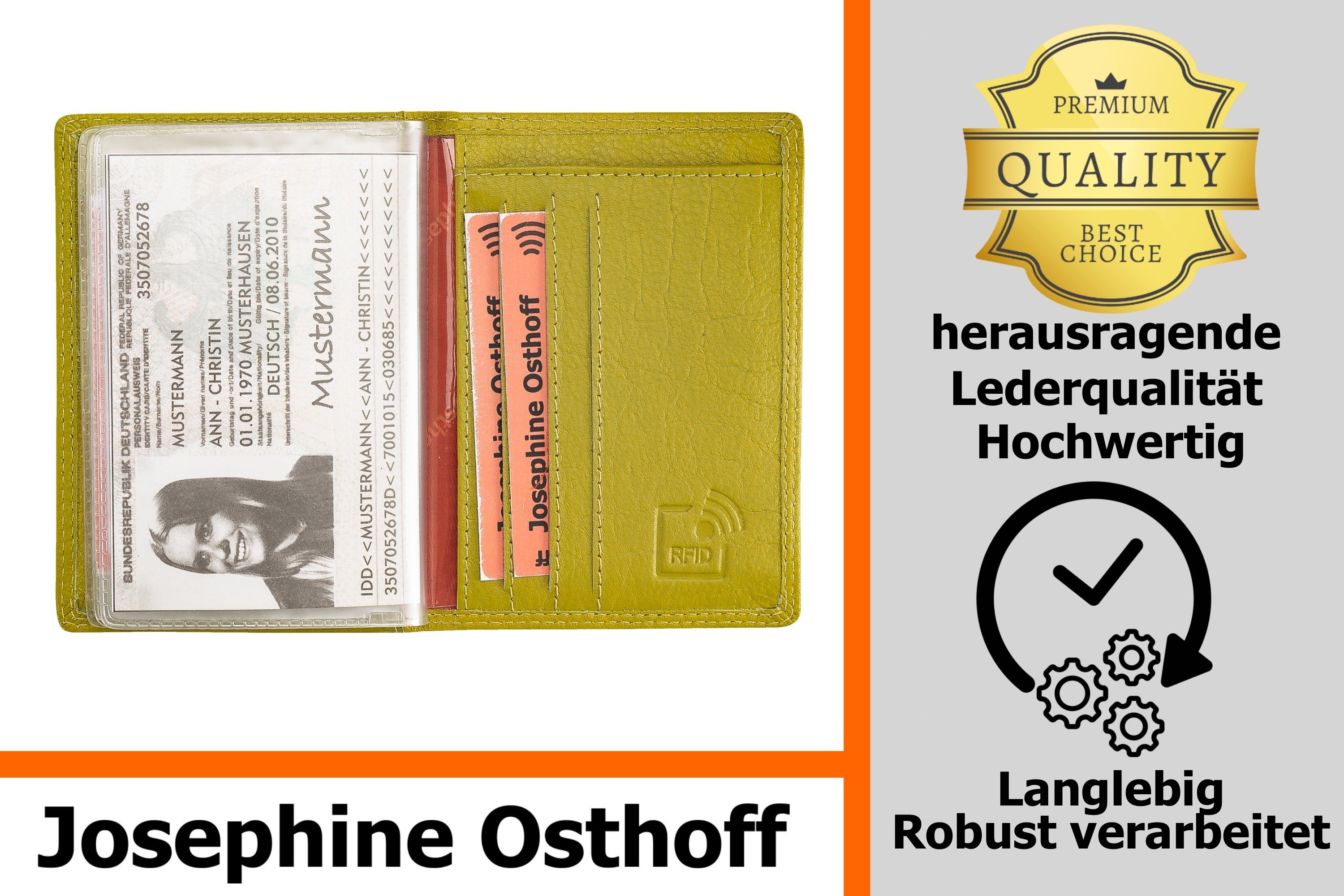 Josephine Osthoff Kartenetui EC-Karten und Ausweisetui limone günstig online kaufen