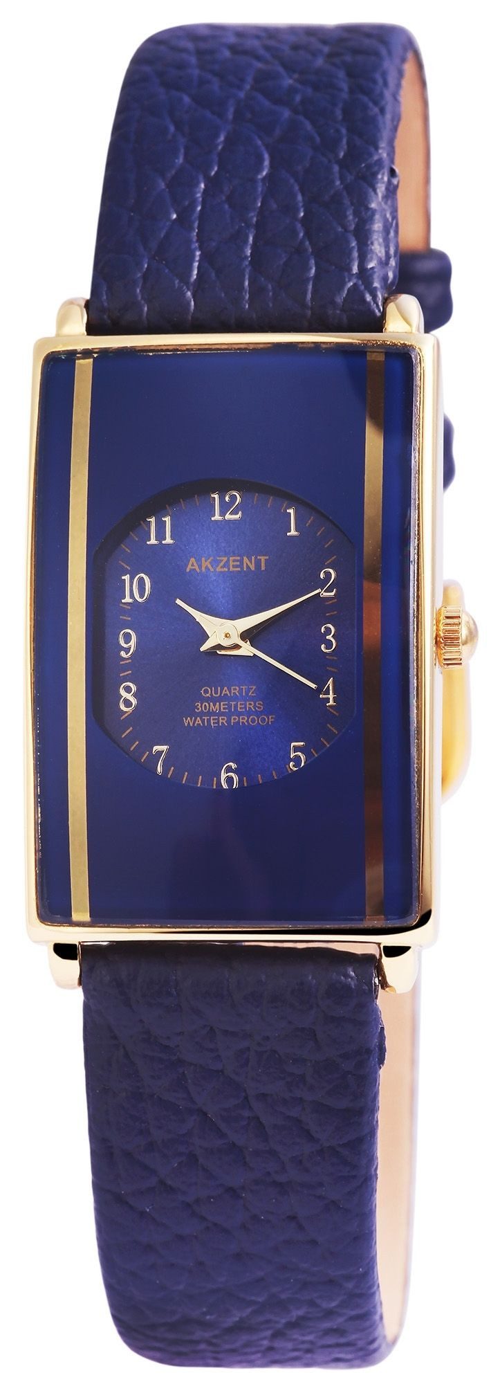 AKZENT Quarzuhr SS7303000016 Akzent Damenuhr mit Lederimitationsarmband
