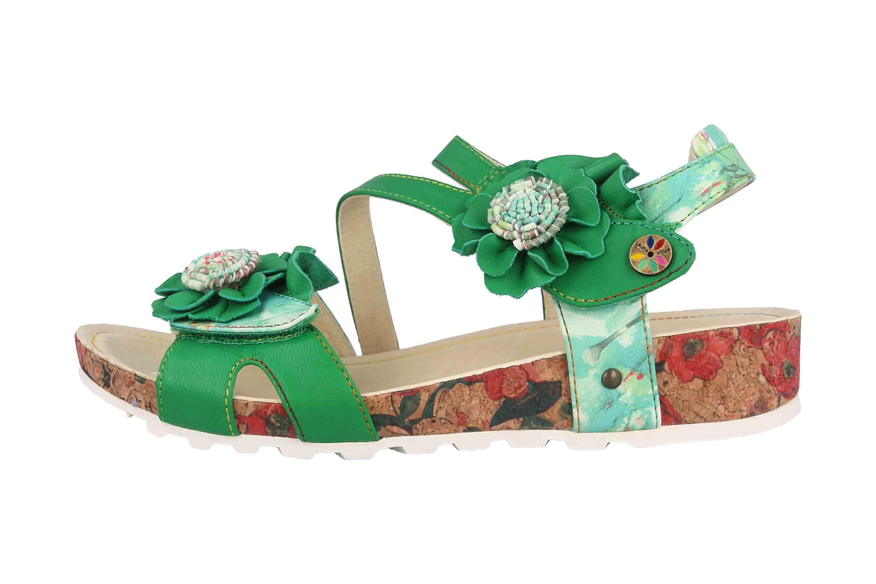 LAURA VITA BRCYANO 68 Vert Sandale