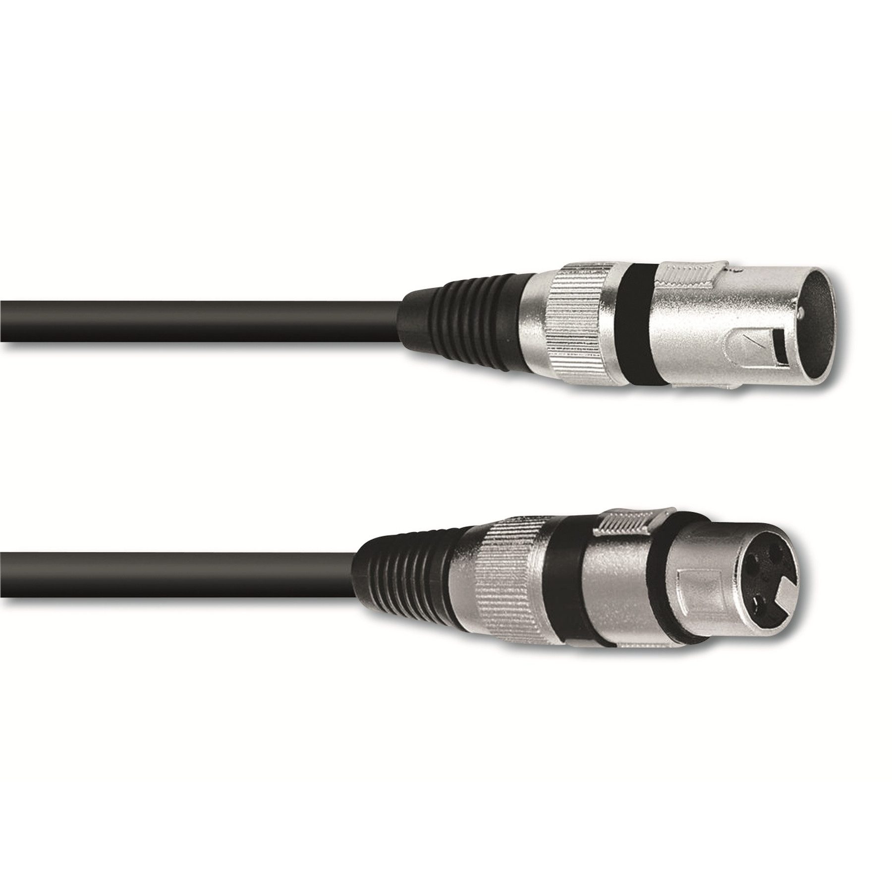 Omnitronic OMNITRONIC XLR-Kabel 3-polig, 20 m, schwarz Audio-Kabel