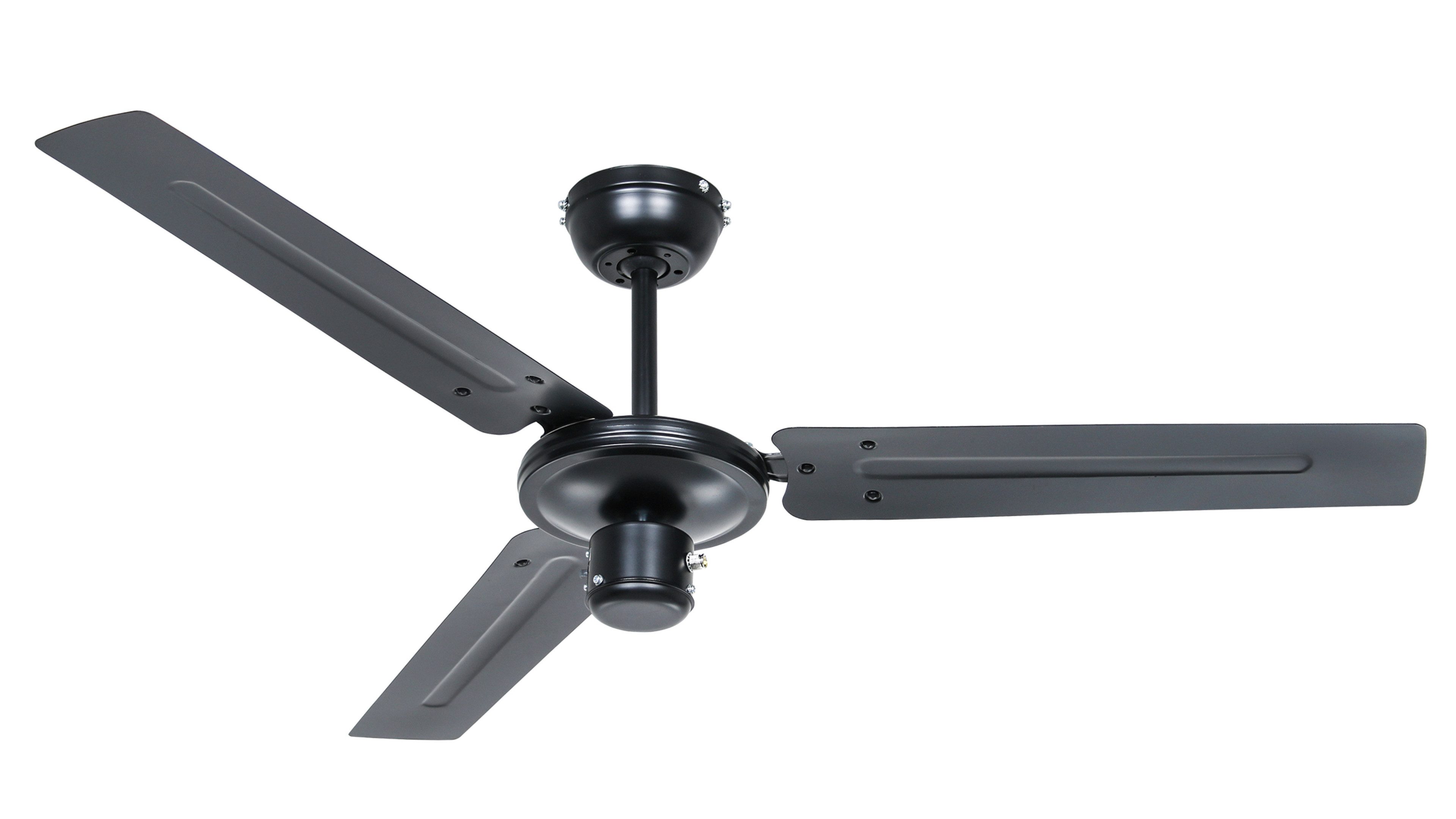 CasaFan Deckenventilator Deckenventilator Tristar Z Schwarz 122 cm, Mit Zugschnur