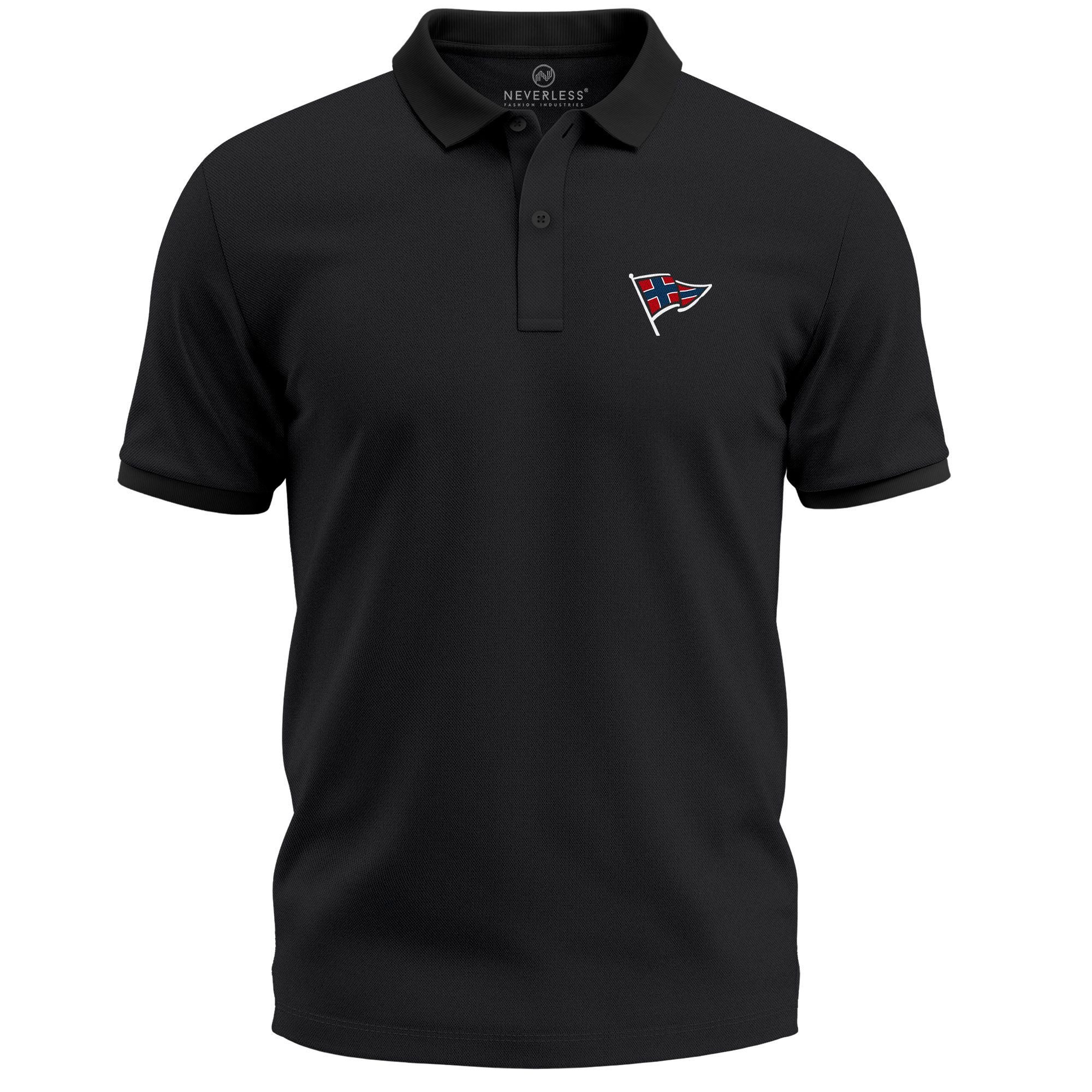 Neverless Poloshirt Poloshirt Herren mit Norwegen günstig online kaufen