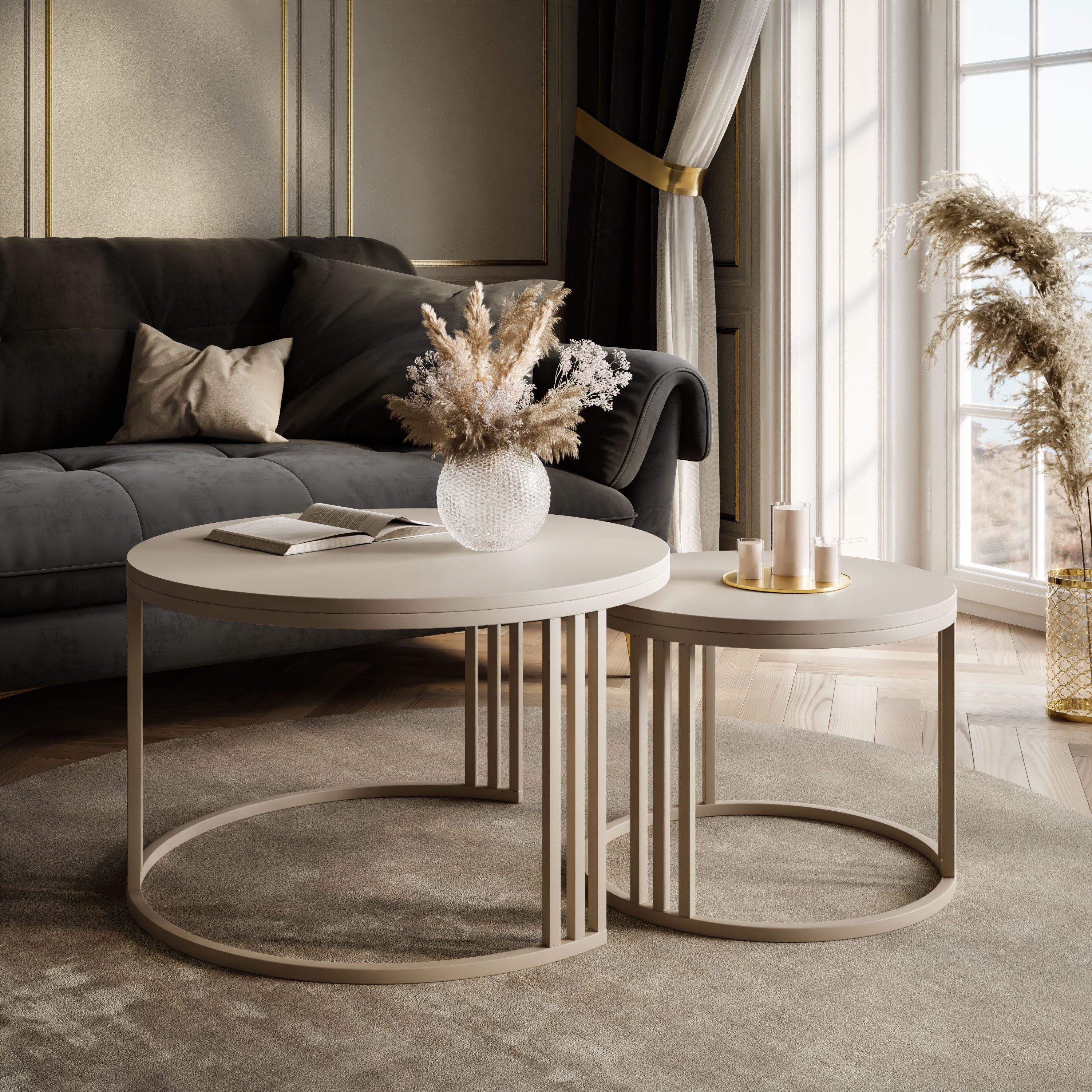 Lookway Couchtisch LORI 2in1 MATT, runder günstig online kaufen