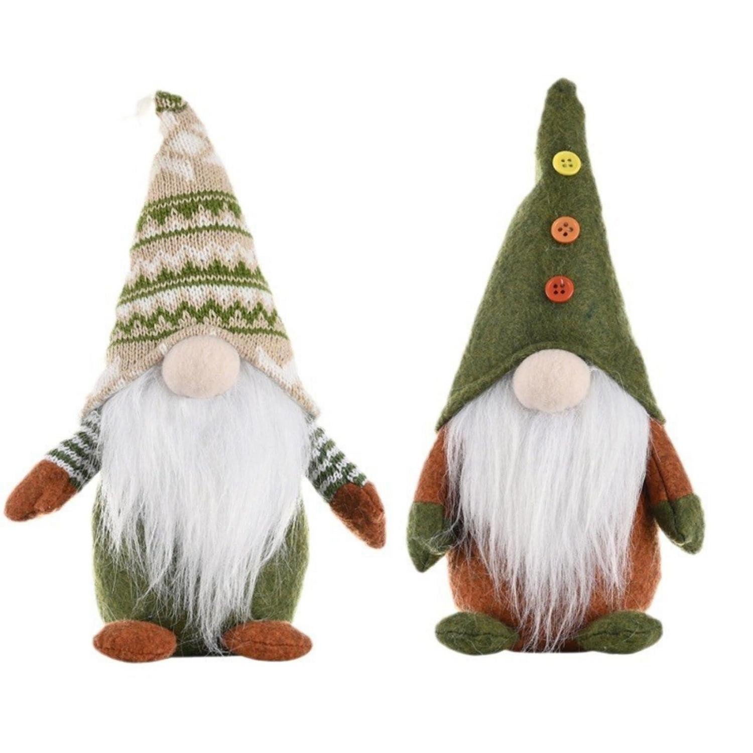 LuxusKollektion Wichtel Wichtel Figuren 2er Set Rot Grün (2 St)