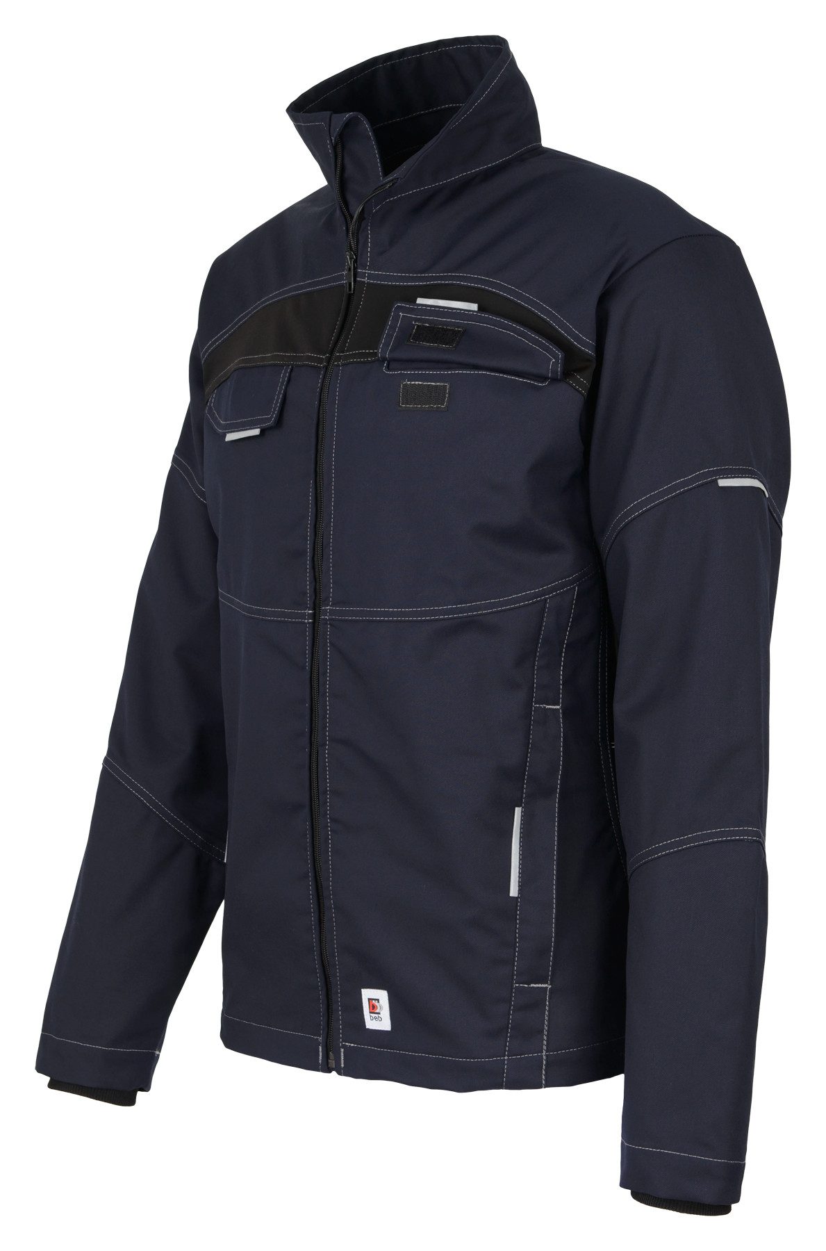 BEB Arbeitsjacke beb HANDWERK Herren Jacke FLEX Polyestermix Dunkelblau/Schwarz