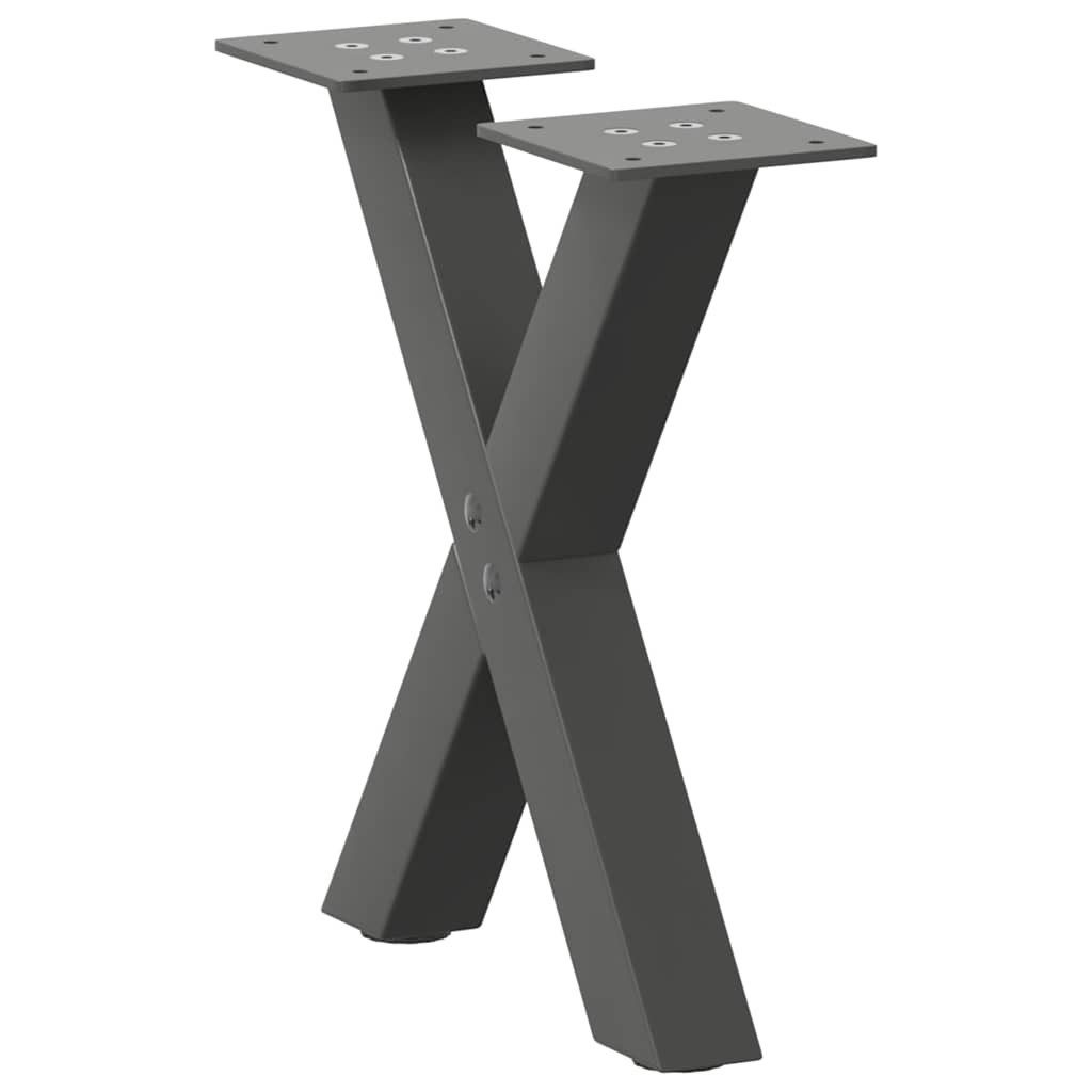 vidaXL Tischbein Couchtischbeine X-Form 2 Stk. günstig online kaufen