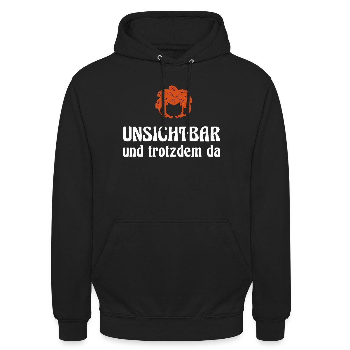 Spreadshirt Hoodie Pumuckl Mit Spruch Unsichtbar Und Trotzdem Da Unisex Hoodie (1-tlg)