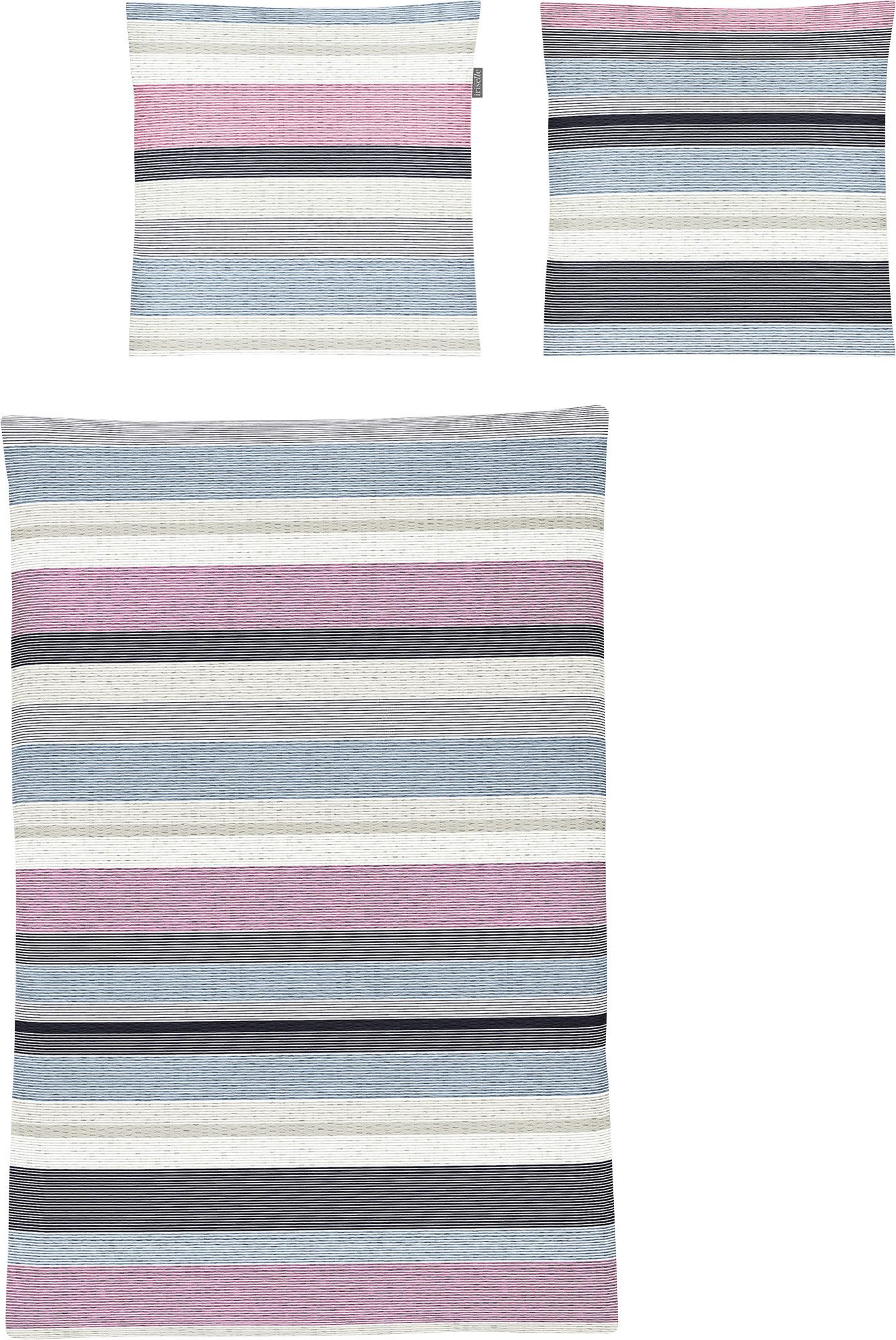 Irisette Bettwäsche Bettwäsche, Seersucker, Soft-Seersucker Streifen günstig online kaufen